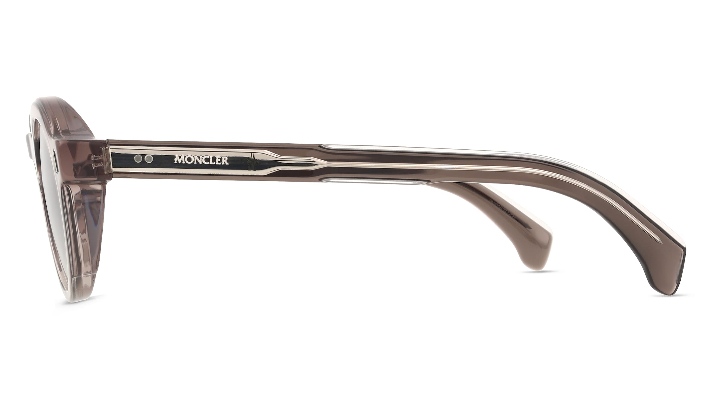 Thumbnail - Moncler ME6012 Unisex-Sonnenbrille Vollrand Rund Acetat-Gestell, grau