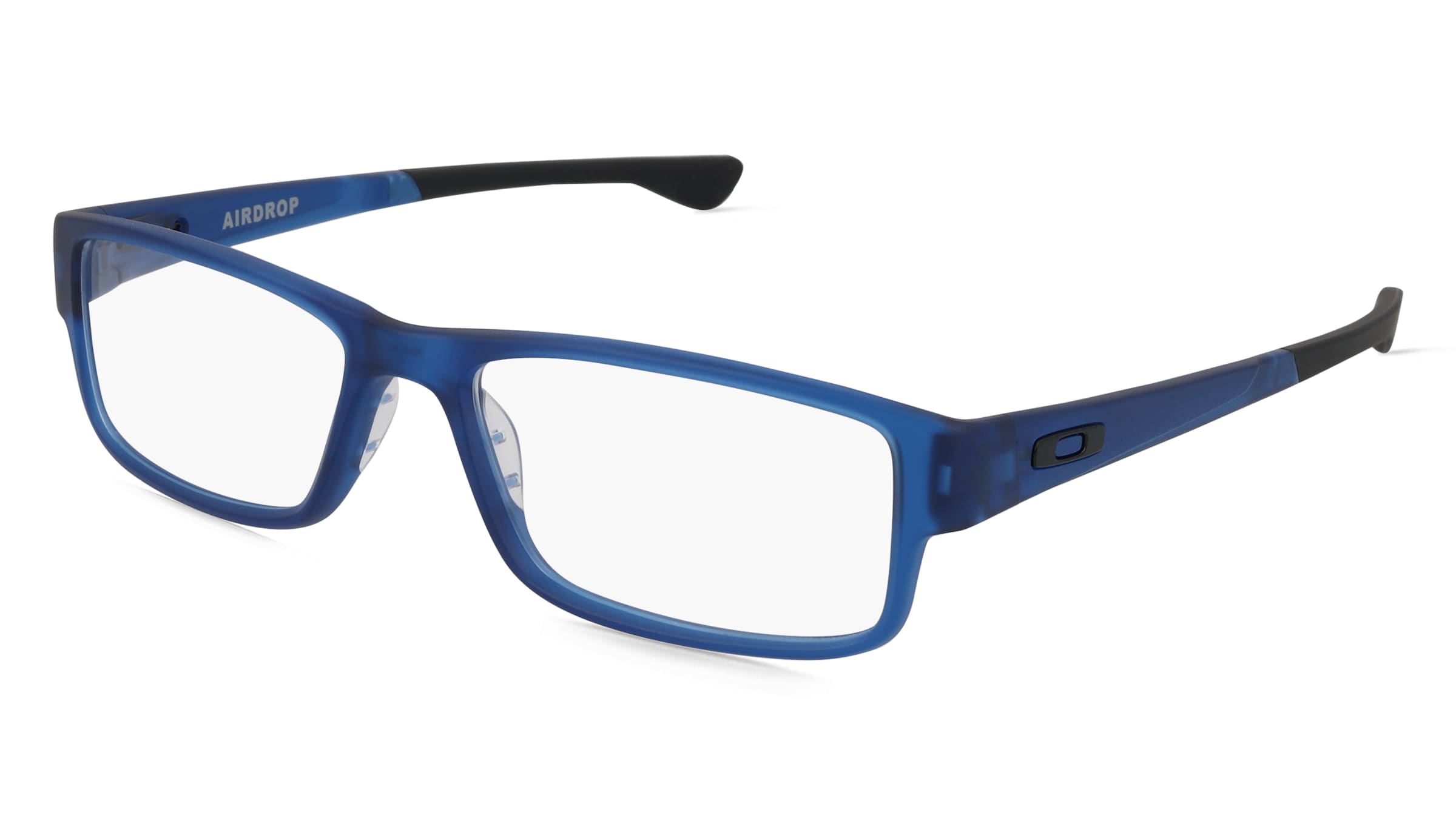 Oakley OX8046 Herren-Brille inkl. Gläser Vollrand Quadratisch Kunststoff-Gestell 59/18/148, Blau