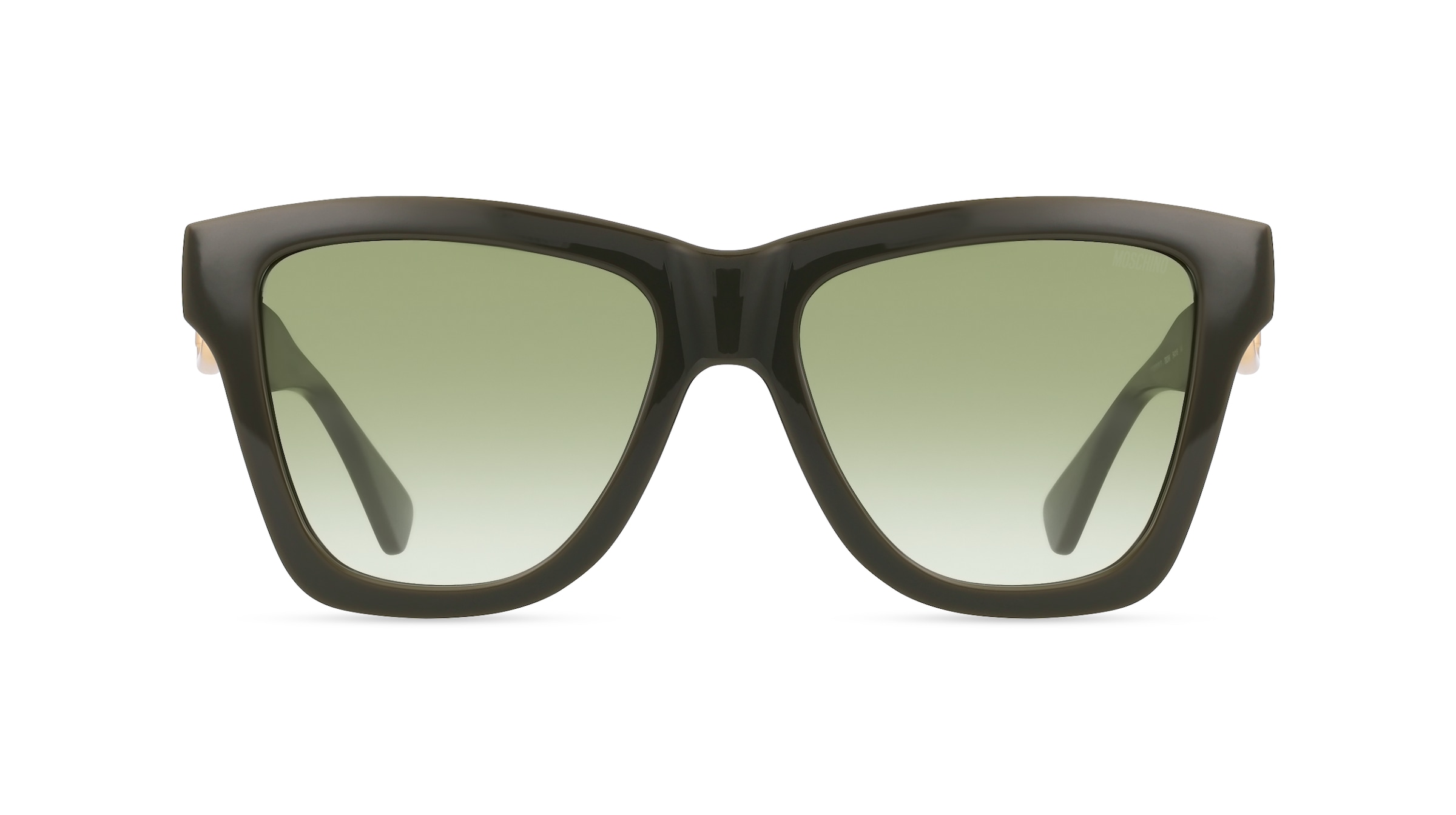 Moschino 131/S Damen-Sonnenbrille Vollrand Eckig Kunststoff-Gestell, grün