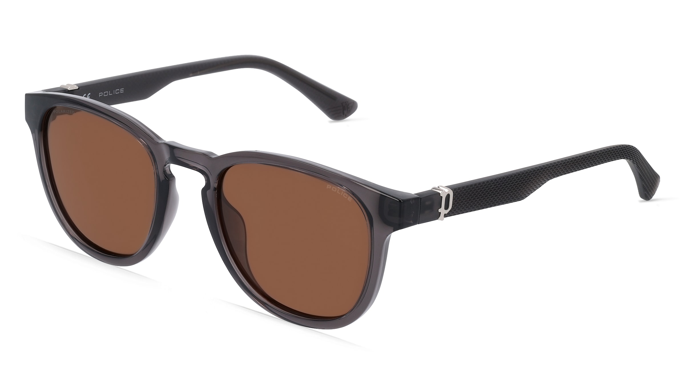 De Rigo Police POISPLF60 Herren-Sonnenbrille Vollrand Panto Kunststoff-Gestell, Braun