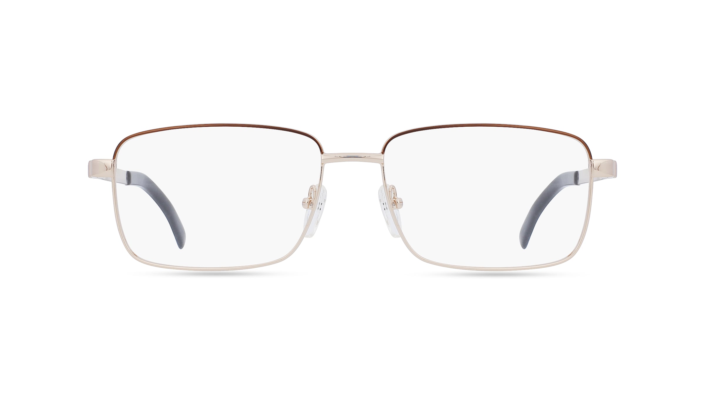 Fielmann OPH 9960 FLEX CL Herren-Brille inkl. Gläser Vollrand Eckig Metall-Gestell 57mm/18mm/145mm, gold