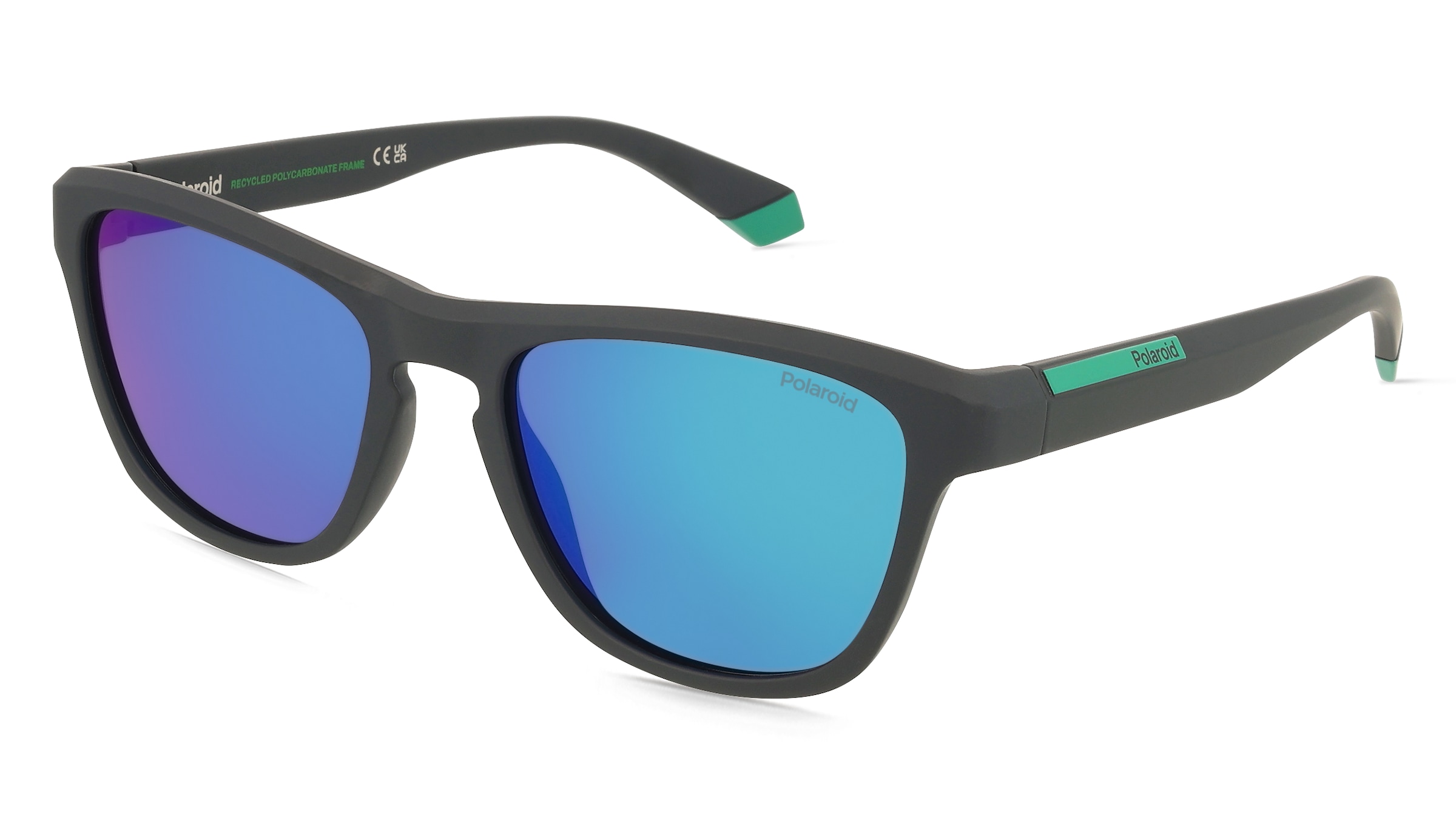 Polaroid PLD 2168/S Herren-Sonnenbrille Vollrand Panto Kunststoff-Gestell, Schwarz