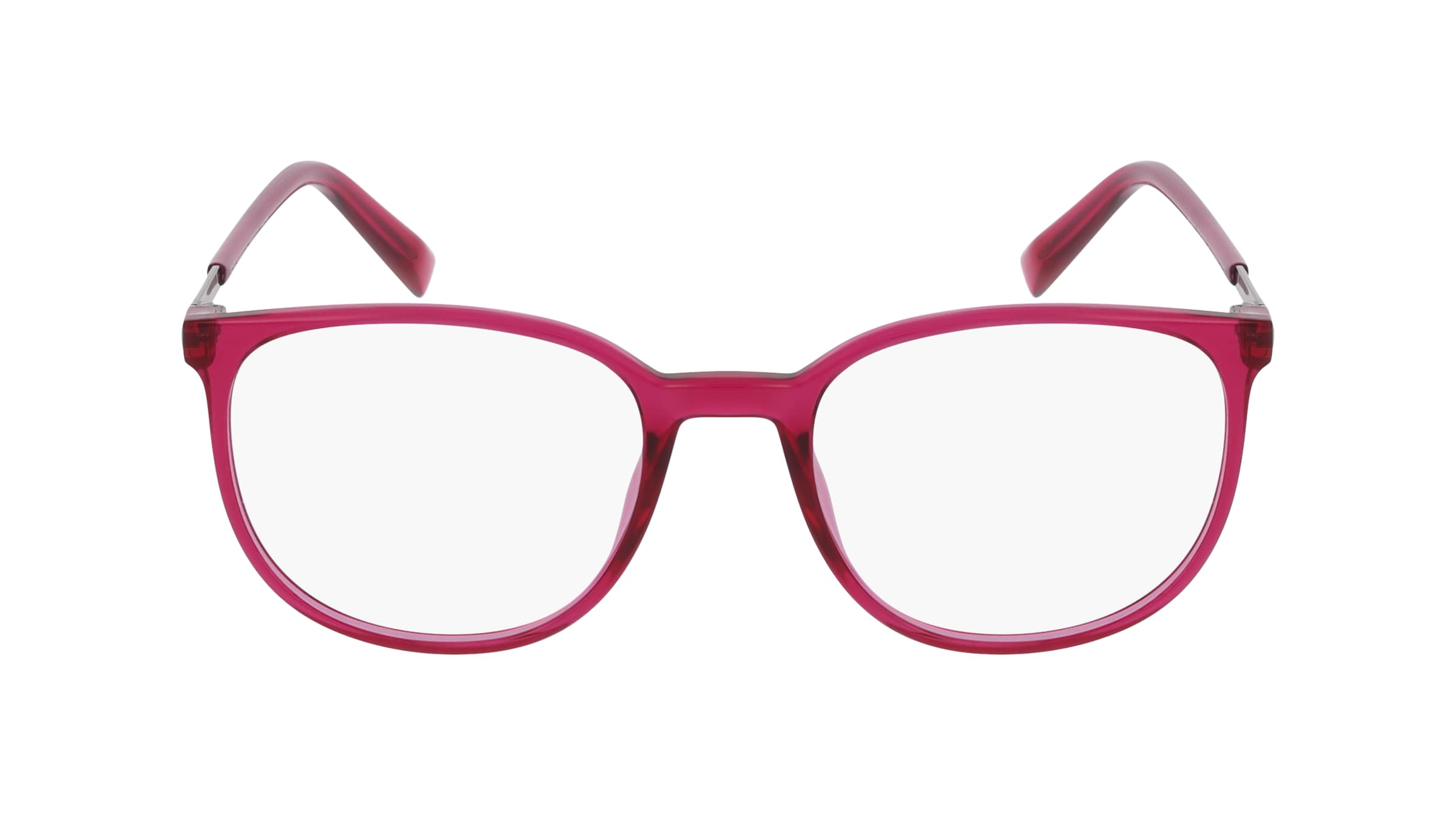 Esprit 33517 Damen-Brille inkl. Gläser Vollrand Rund Kunststoff-Gestell 51mm/19mm/140mm, rot