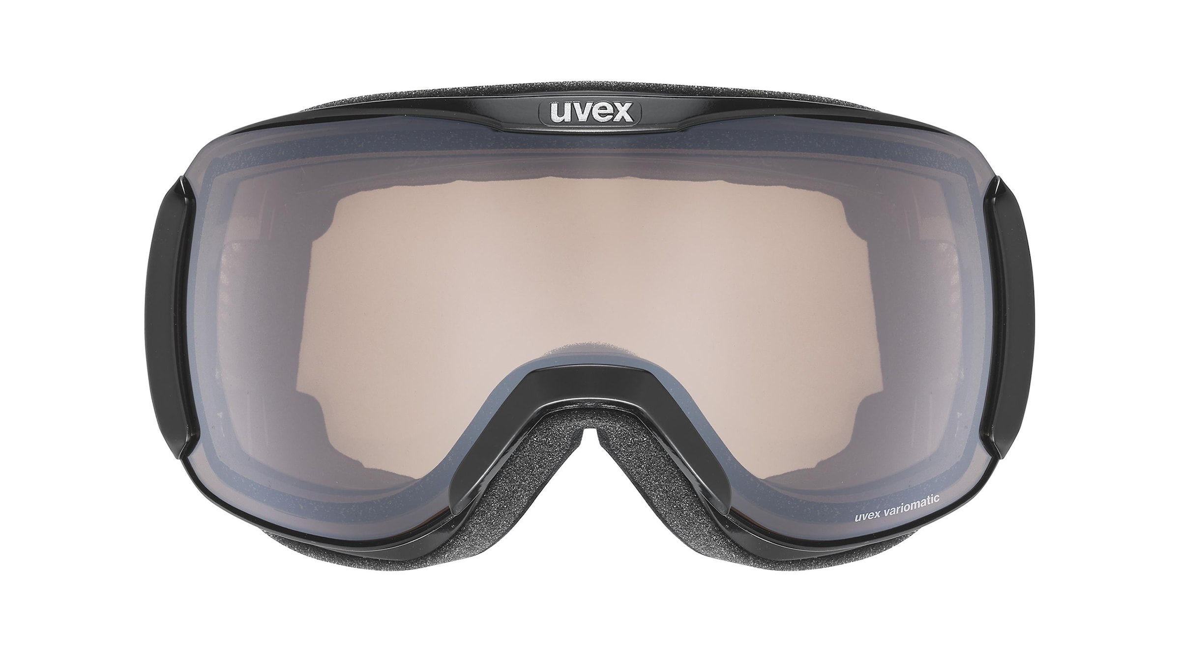 Uvex DOWNHILL 2100 CV  Unisex-Skibrille Vollrand Monoscheibe Kunststoff-Gestell, schwarz