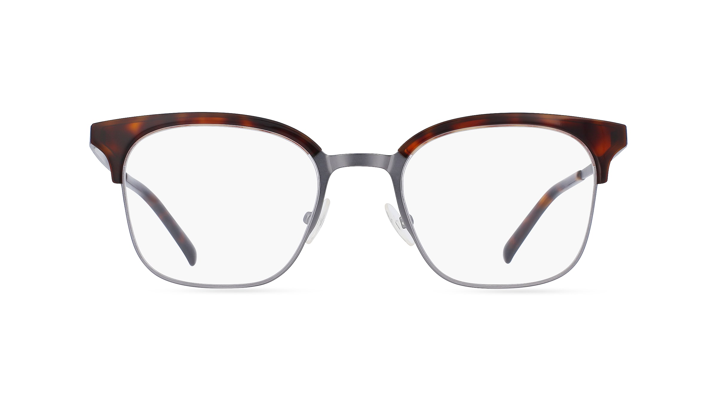 Fielmann Q 071 CL Herren-Brille inkl. Gläser Gerillt Eckig Edelstahl-Gestell 51mm/20mm/145mm, grau