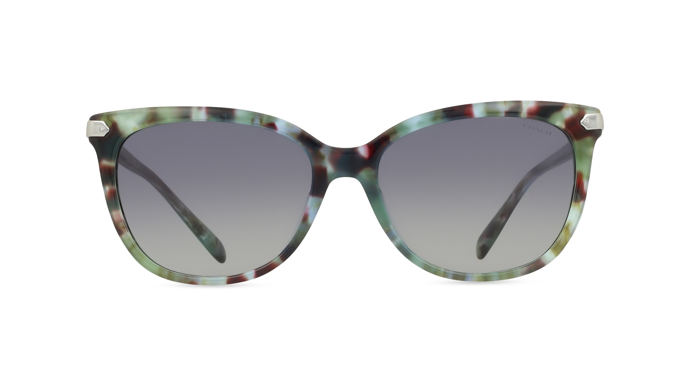 Coach HC8378U Damen-Sonnenbrille Vollrand Butterfly Acetat-Gestell, grau