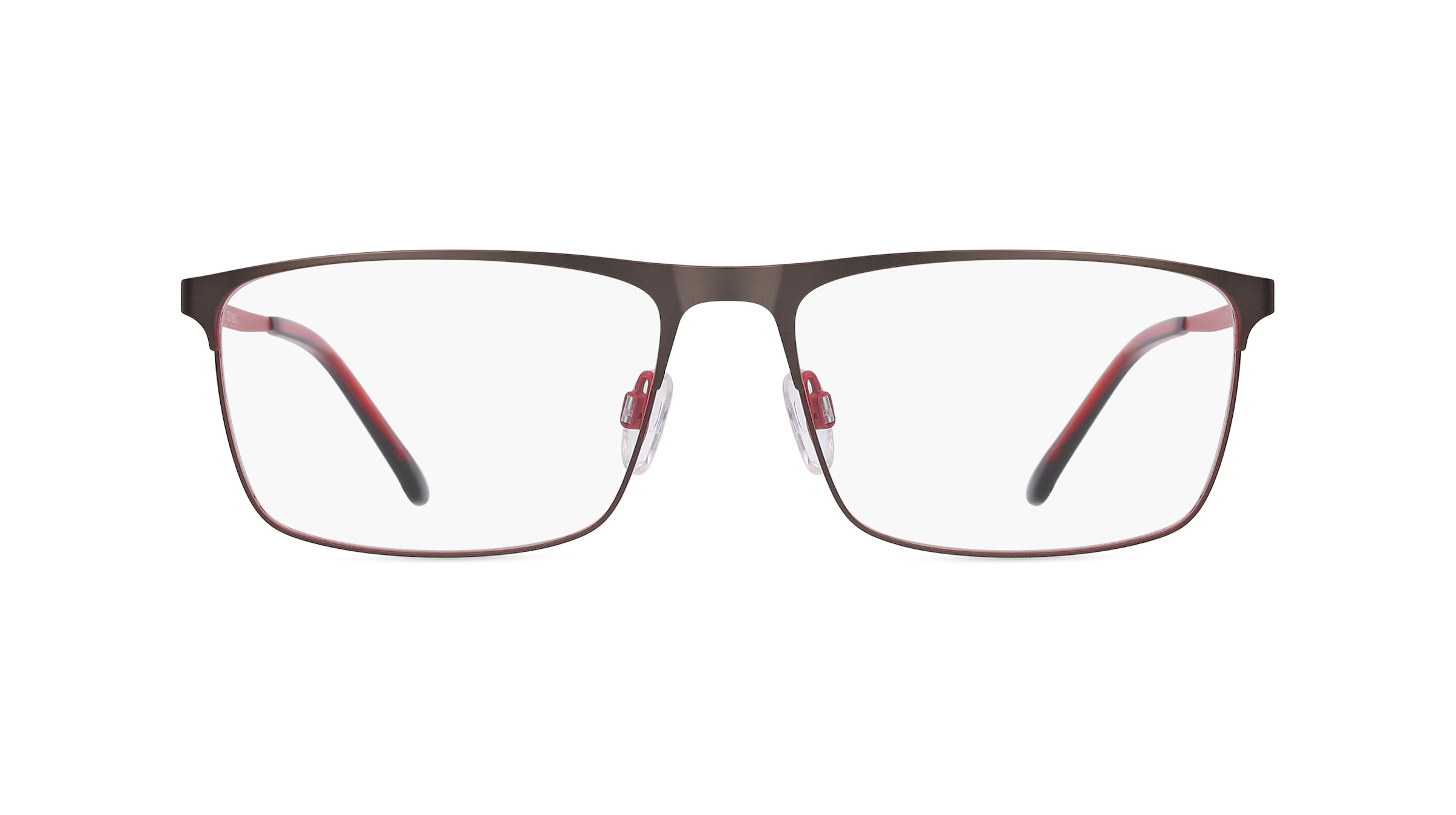 Fielmann 2212 FLEX CL Herren-Brille inkl. Gläser Vollrand Eckig Metall-Gestell 60mm/17mm/150mm, grau