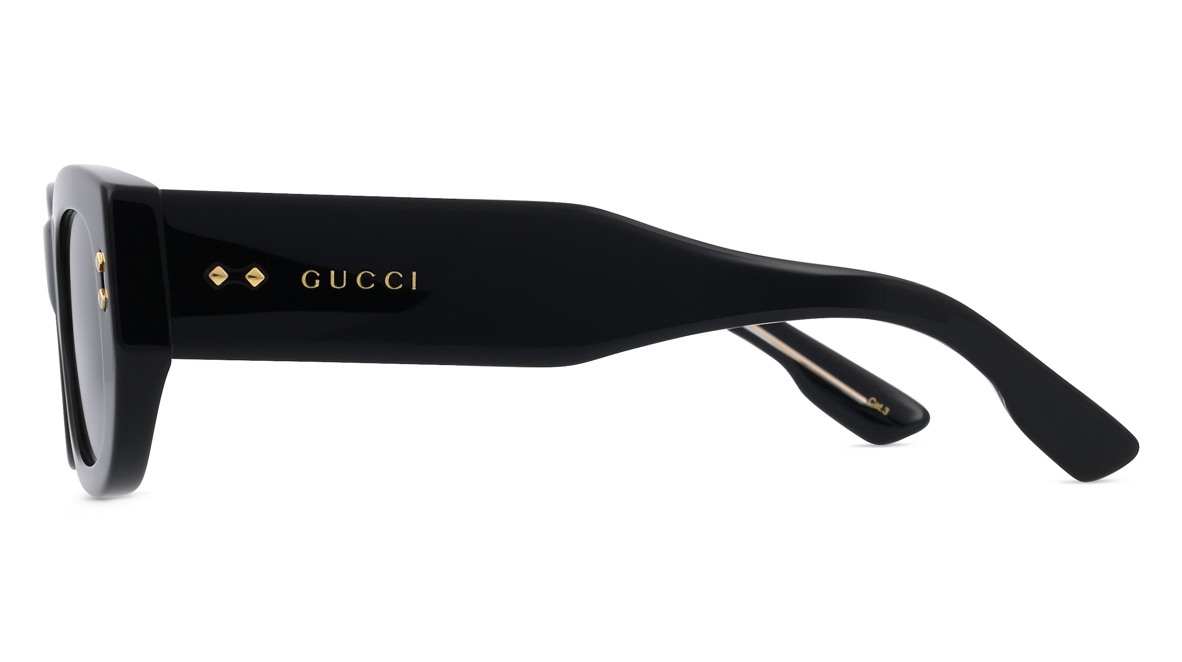 Thumbnail - Gucci GG1215S Damen-Sonnenbrille Vollrand Eckig Kunststoff-Gestell, schwarz