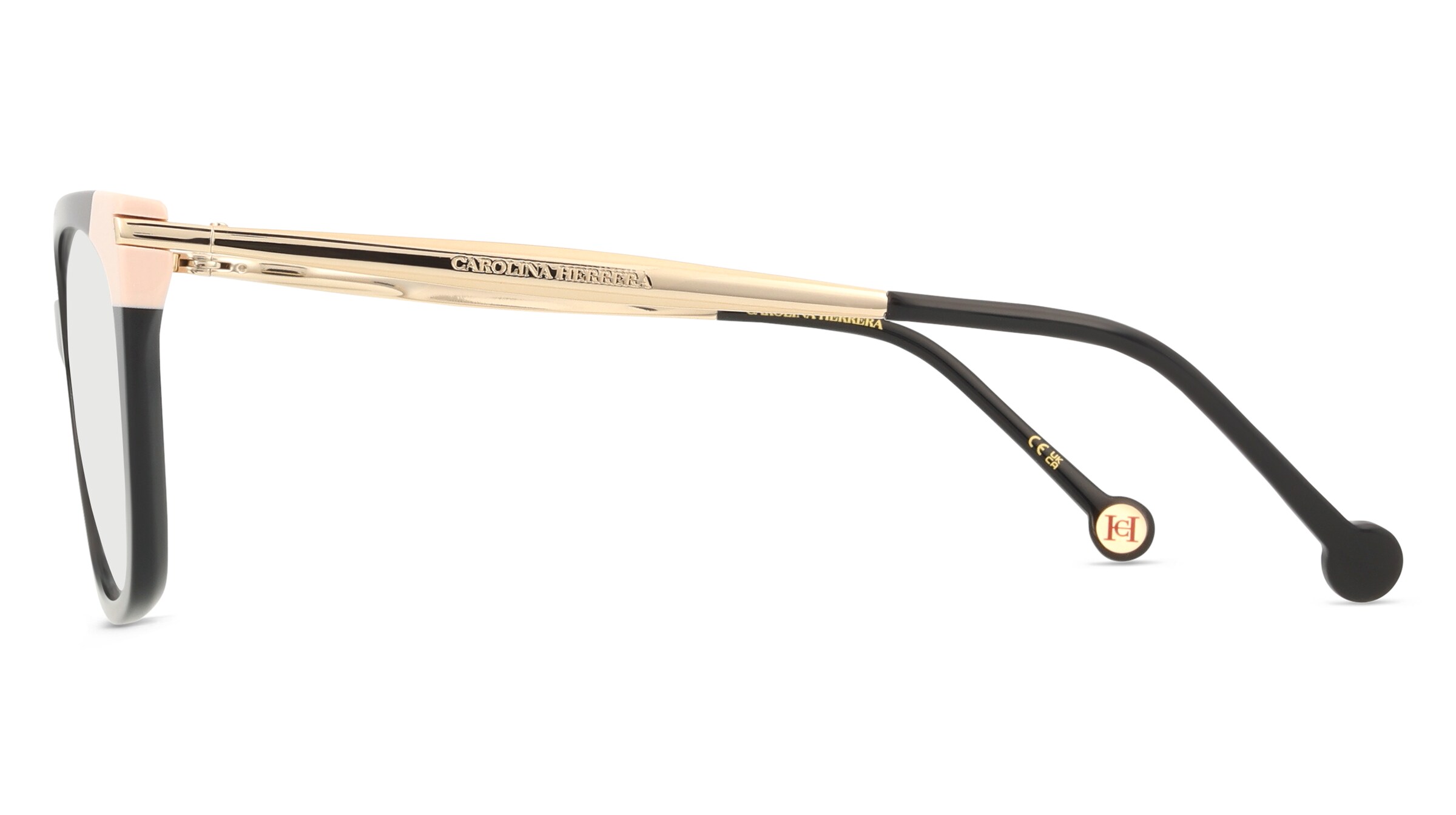 Thumbnail - Carolina Herrera HER 0311 Damen-Brille inkl. Gläser Vollrand Panto Acetat-Gestell 42/19/140, Schwarz