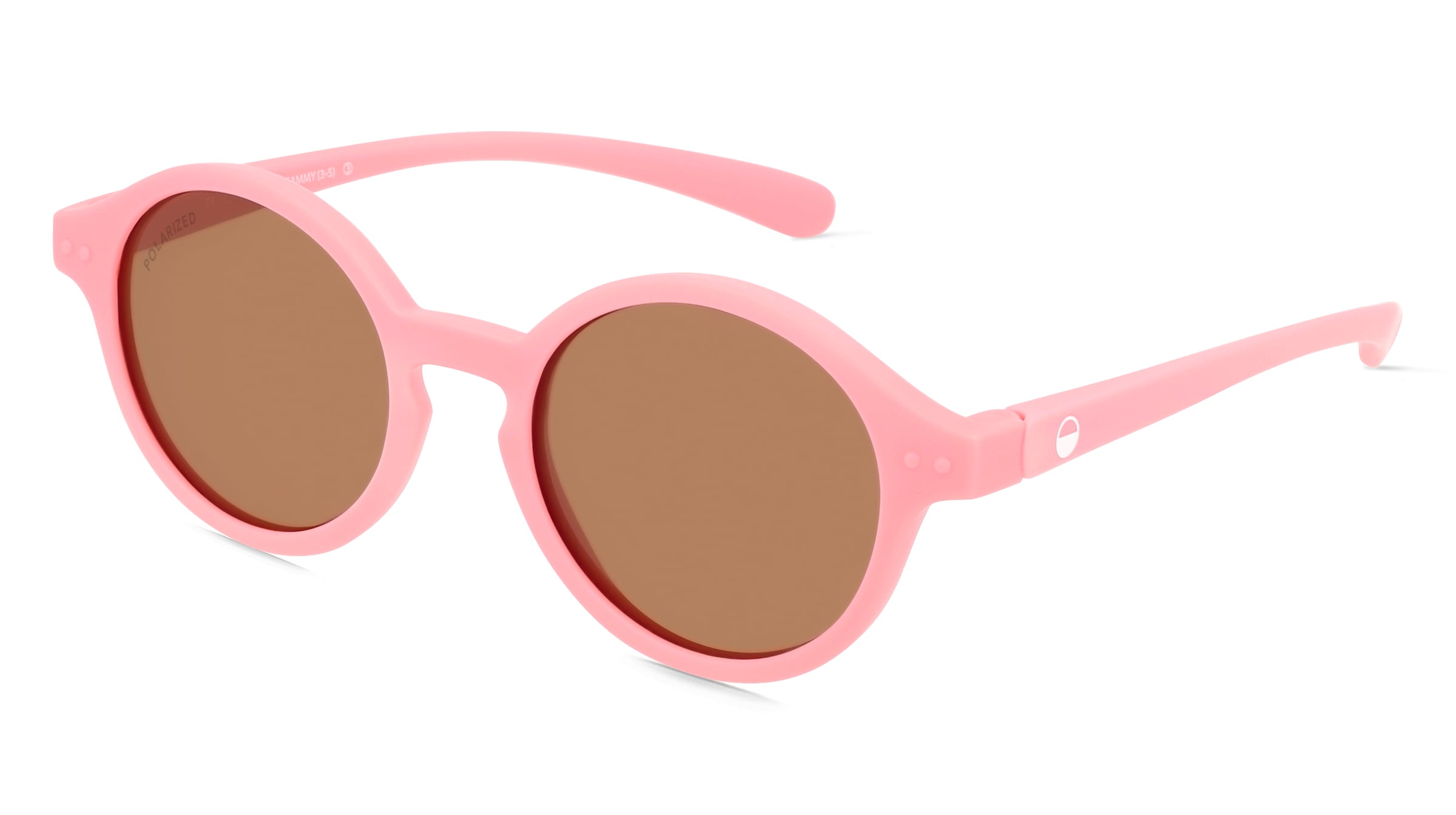 OKIDOKI SAMMY SUN LITTLE (3-5) Kinder-Sonnenbrille Vollrand Panto Kunststoff-Gestell, Pink