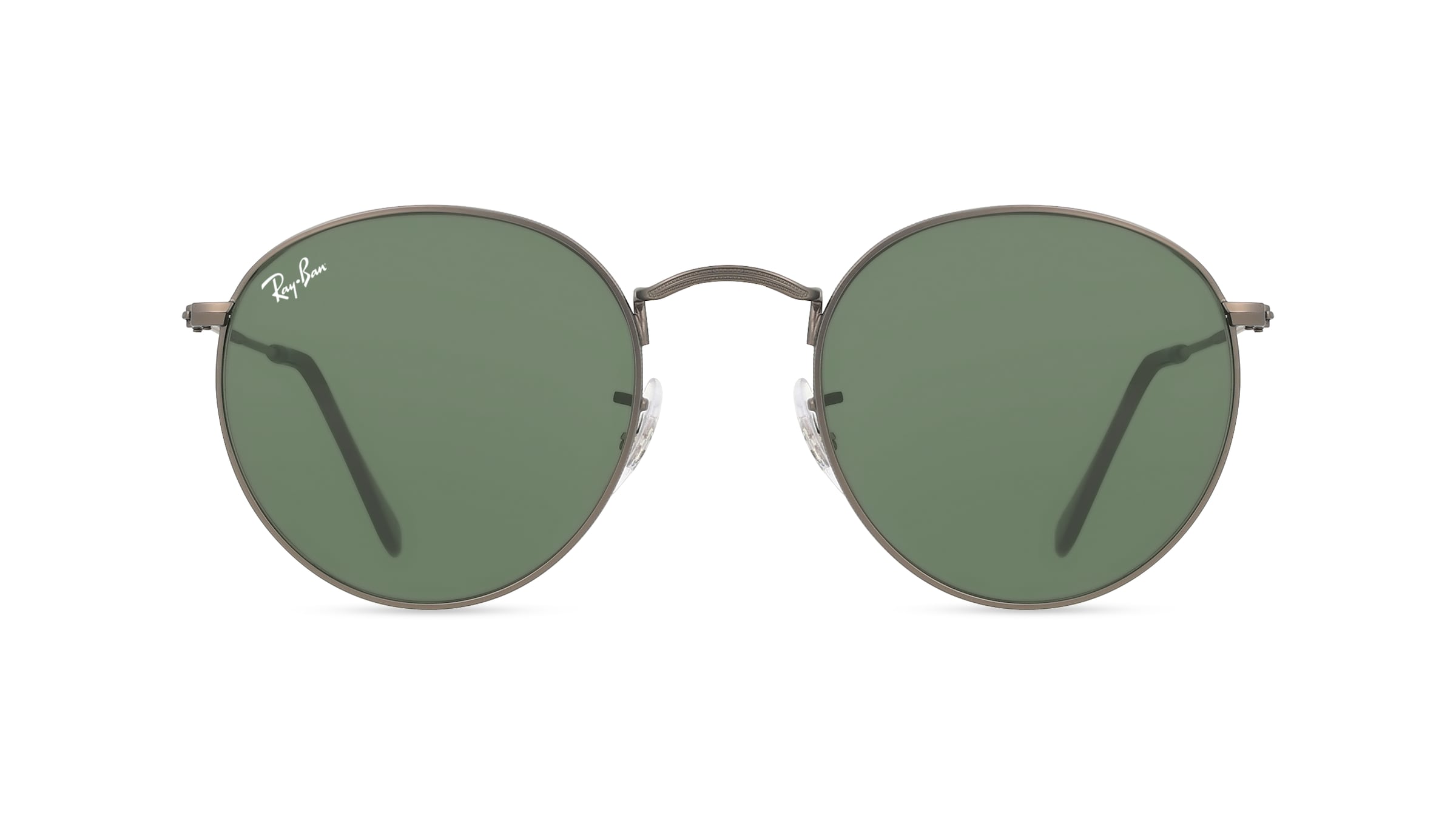 Ray-Ban RB 3447 ROUND METAL Unisex-Sonnenbrille Vollrand Panto Metall-Gestell, grau