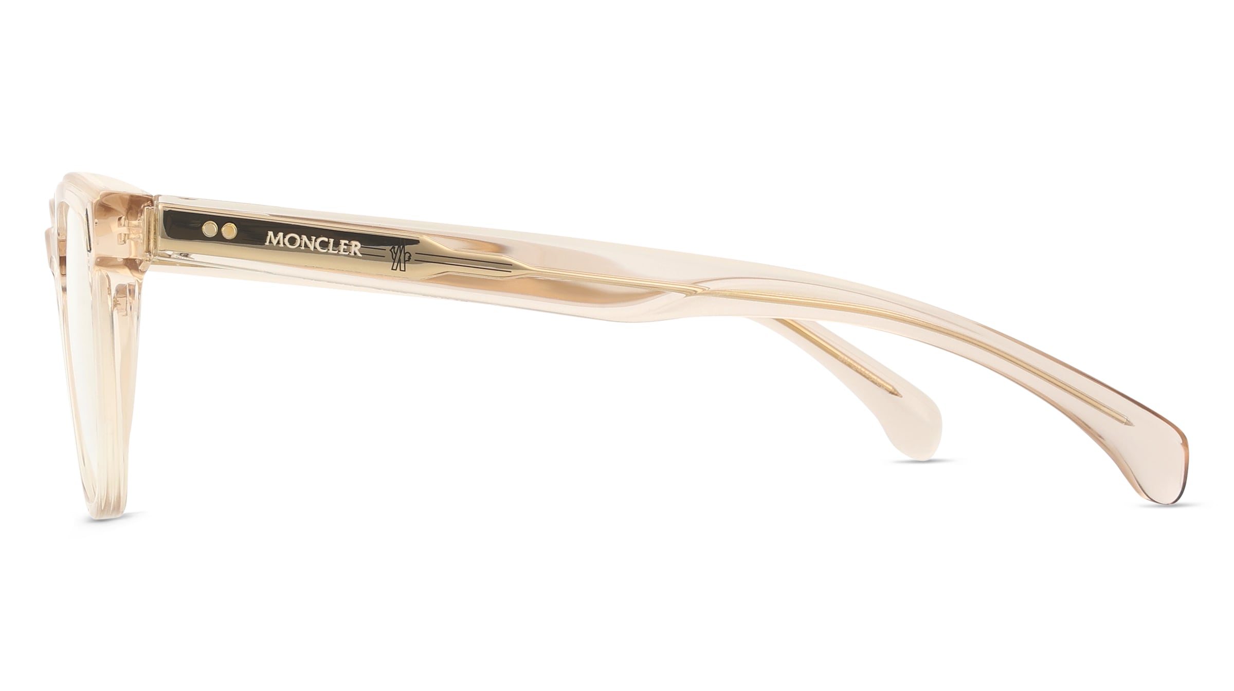 Thumbnail - Moncler ME2002 Unisex-Brille inkl. Gläser Vollrand Quadratisch Acetat-Gestell 52/19/145, gelb