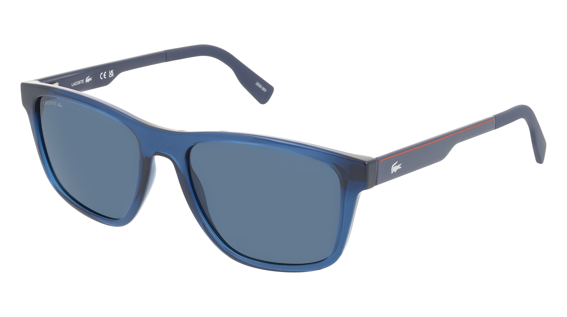 Lacoste L6078S Herren-Sonnenbrille Vollrand Eckig Kunststoff-Gestell, Blau