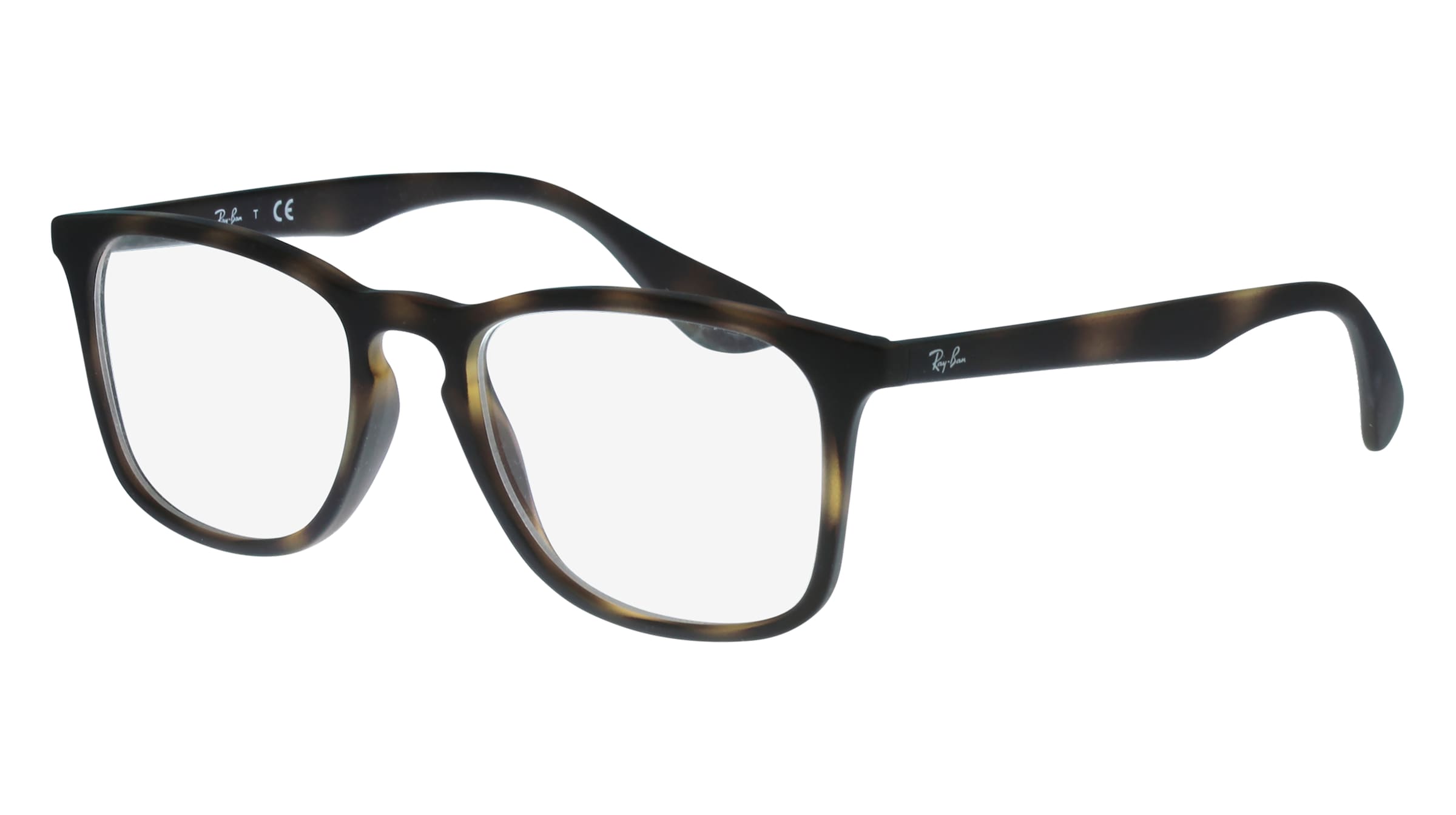 Ray-Ban RX7074 Unisex-Brille inkl. Gläser Vollrand Quadratisch Kunststoff-Gestell 50/18/145, Havanna