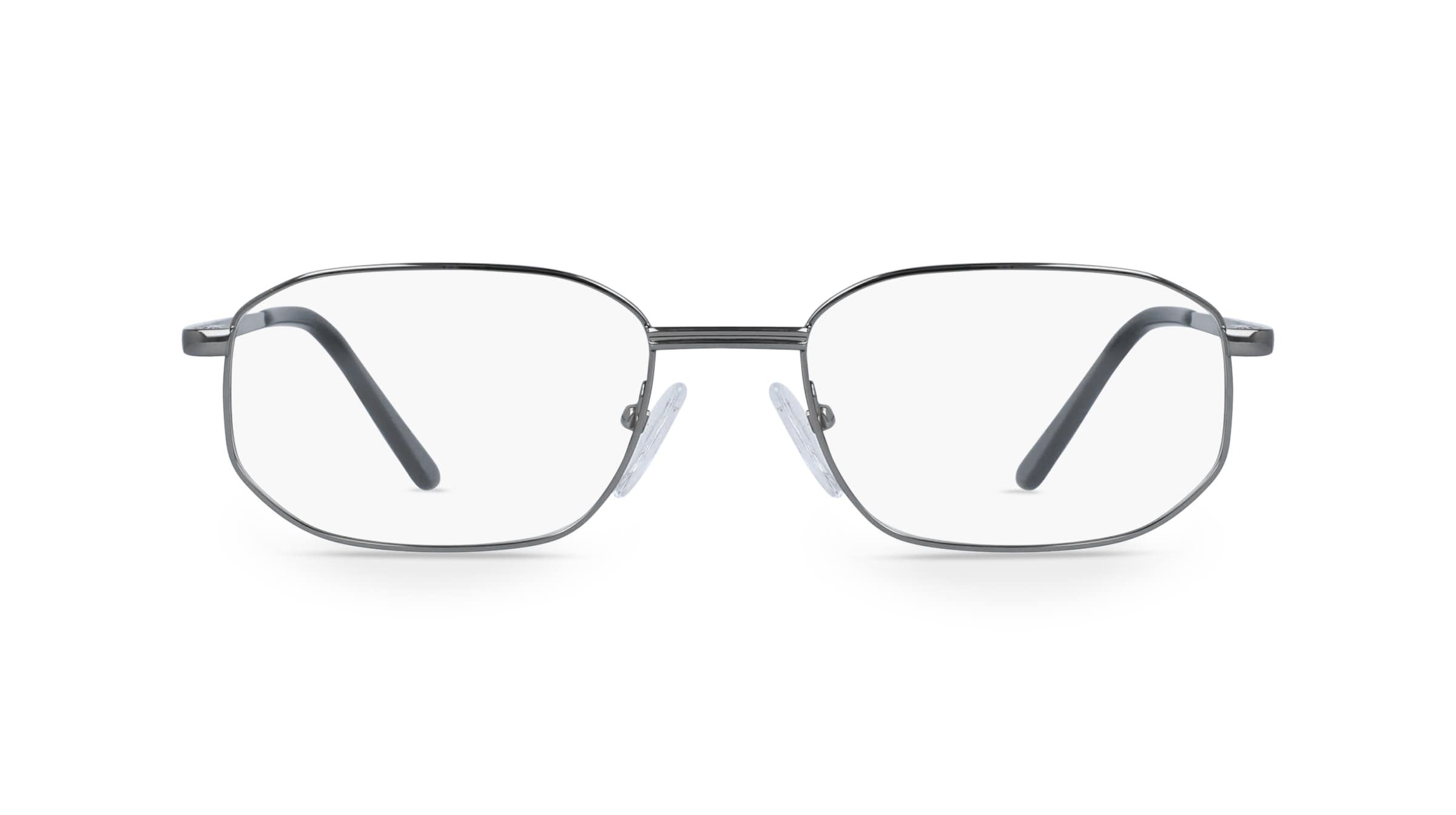 Fielmann BD 148 FLEX TR Herren-Brille inkl. Gläser Vollrand Eckig Metall-Gestell 52mm/17mm/140mm, grau