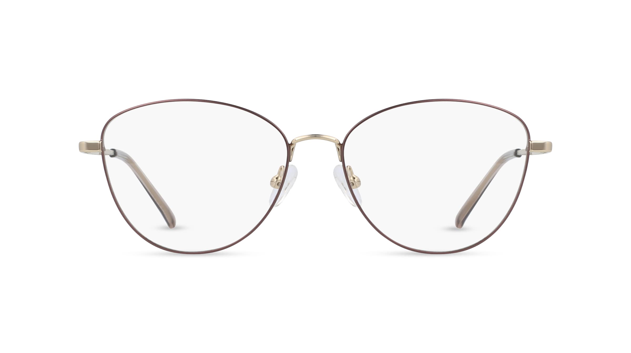 Fielmann BE 010 FA Damen-Brille inkl. Gläser Vollrand Butterfly Edelstahl-Gestell 54mm/16mm/135mm, gold