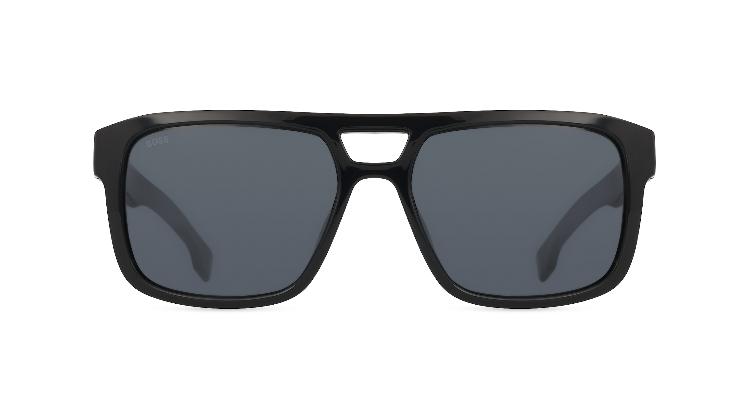 Boss 1648/S Herren-Sonnenbrille Vollrand Eckig Kunststoff-Gestell, schwarz