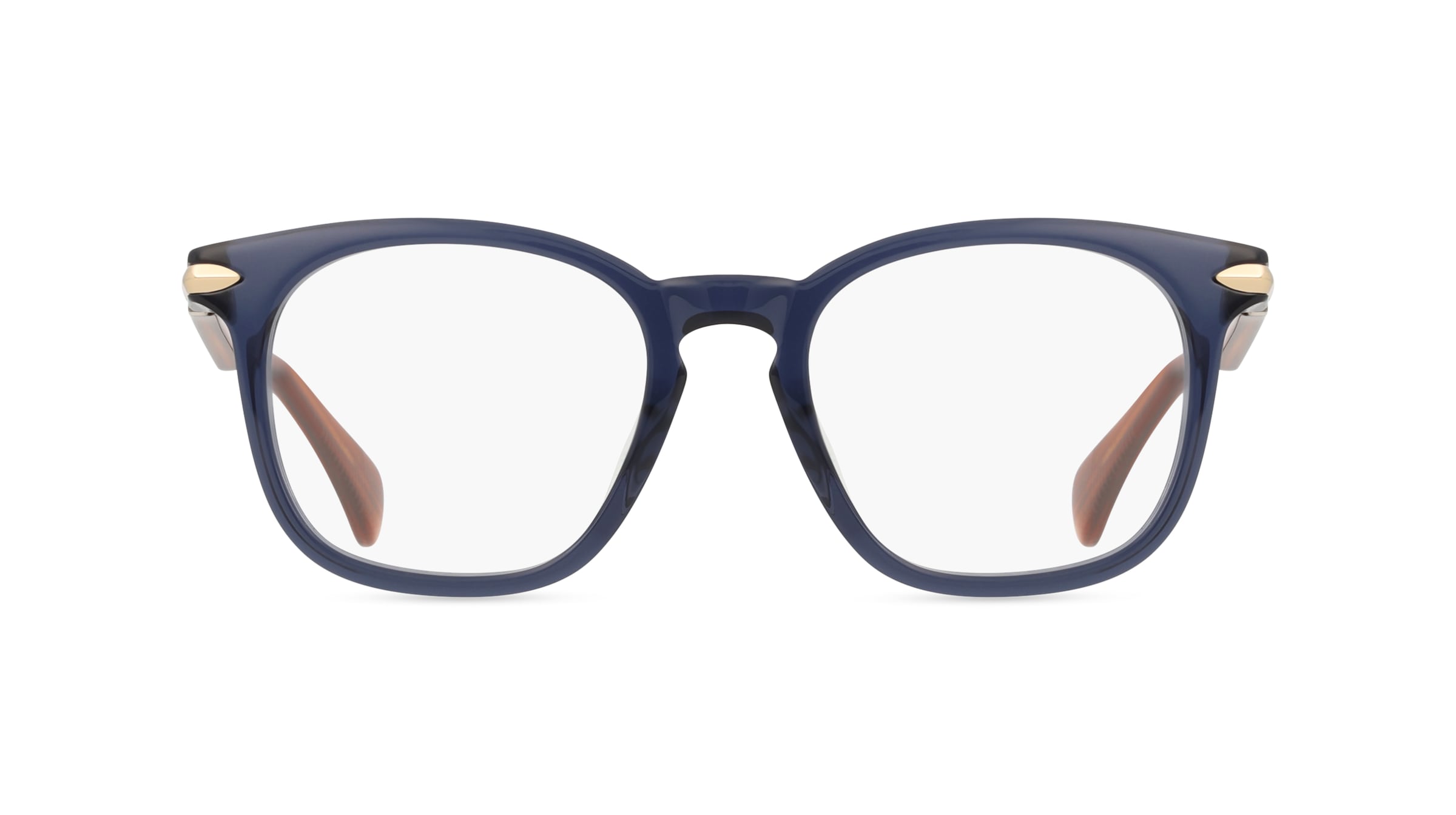 Rag & Bone RNB7037/G Unisex-Brille inkl. Gläser Vollrand Panto Acetat-Gestell 50mm/20mm/140mm, blau