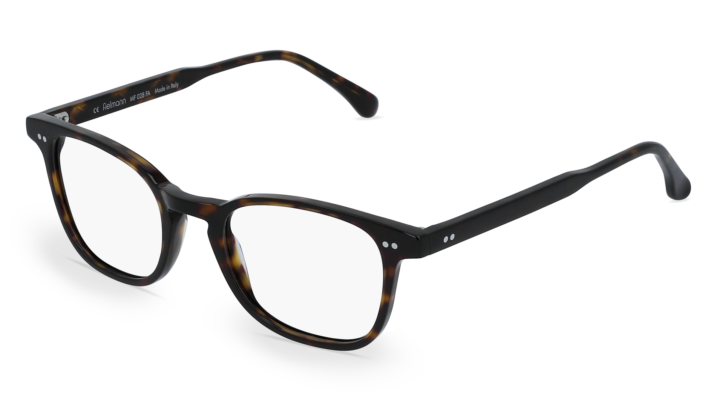 Fielmann MF 028 FA Unisex-Brille inkl. Gläser Vollrand Quadratisch Acetat-Gestell 49/20/140, Havanna