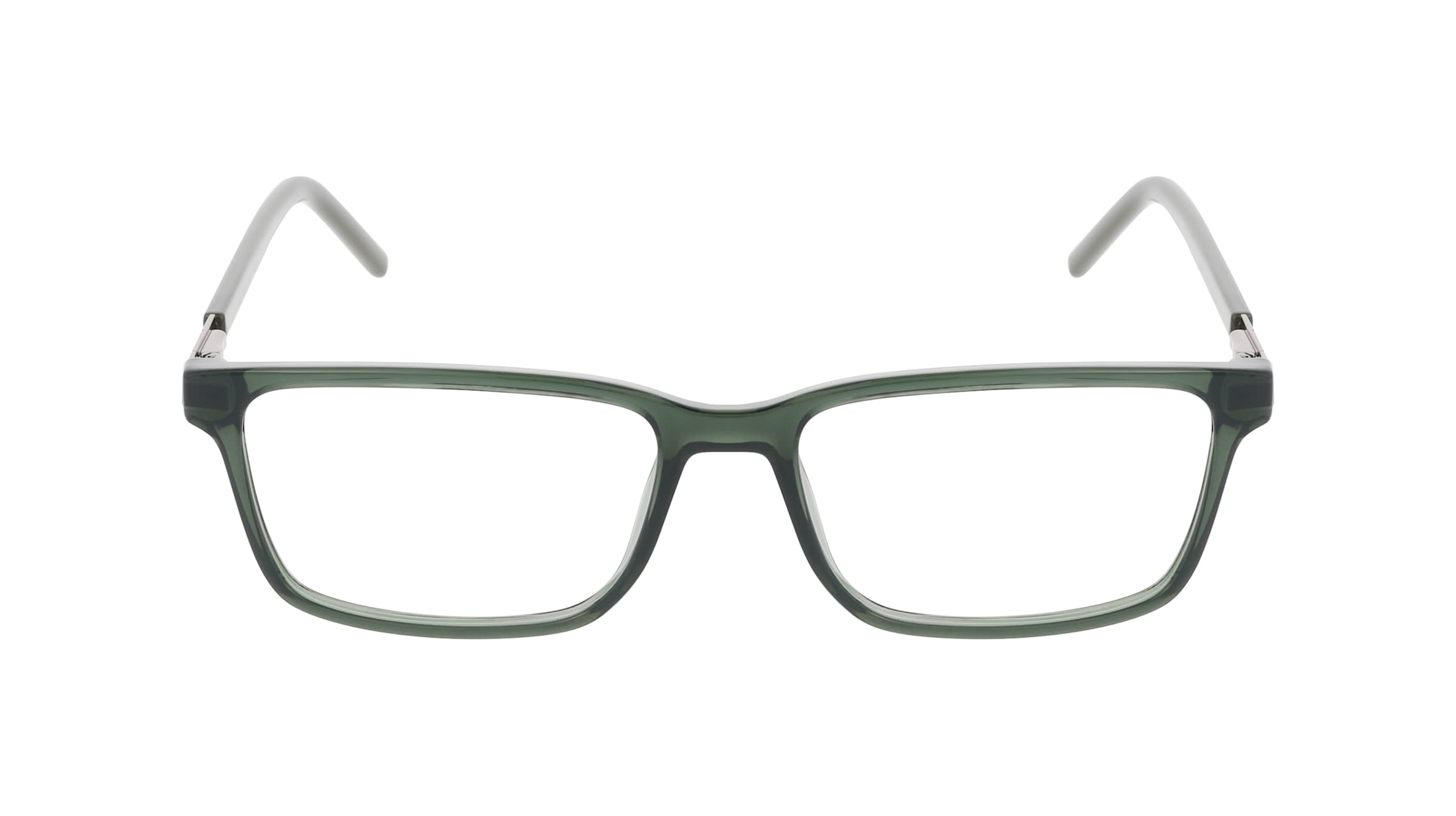 PUMA PU0539O Herren-Brille inkl. Gläser Vollrand Eckig Kunststoff-Gestell 55/16/145, grün