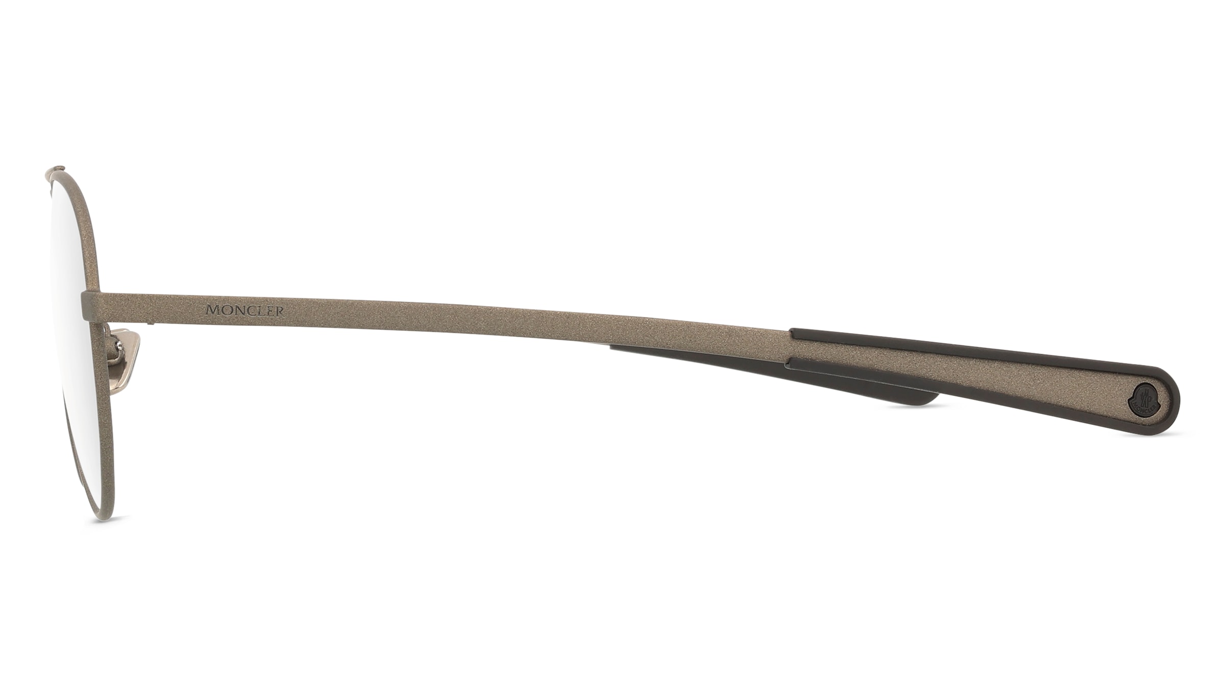 Thumbnail - Moncler ME1008 Unisex-Brille inkl. Gläser Vollrand Pilot Metall-Gestell 56/15/145, grau