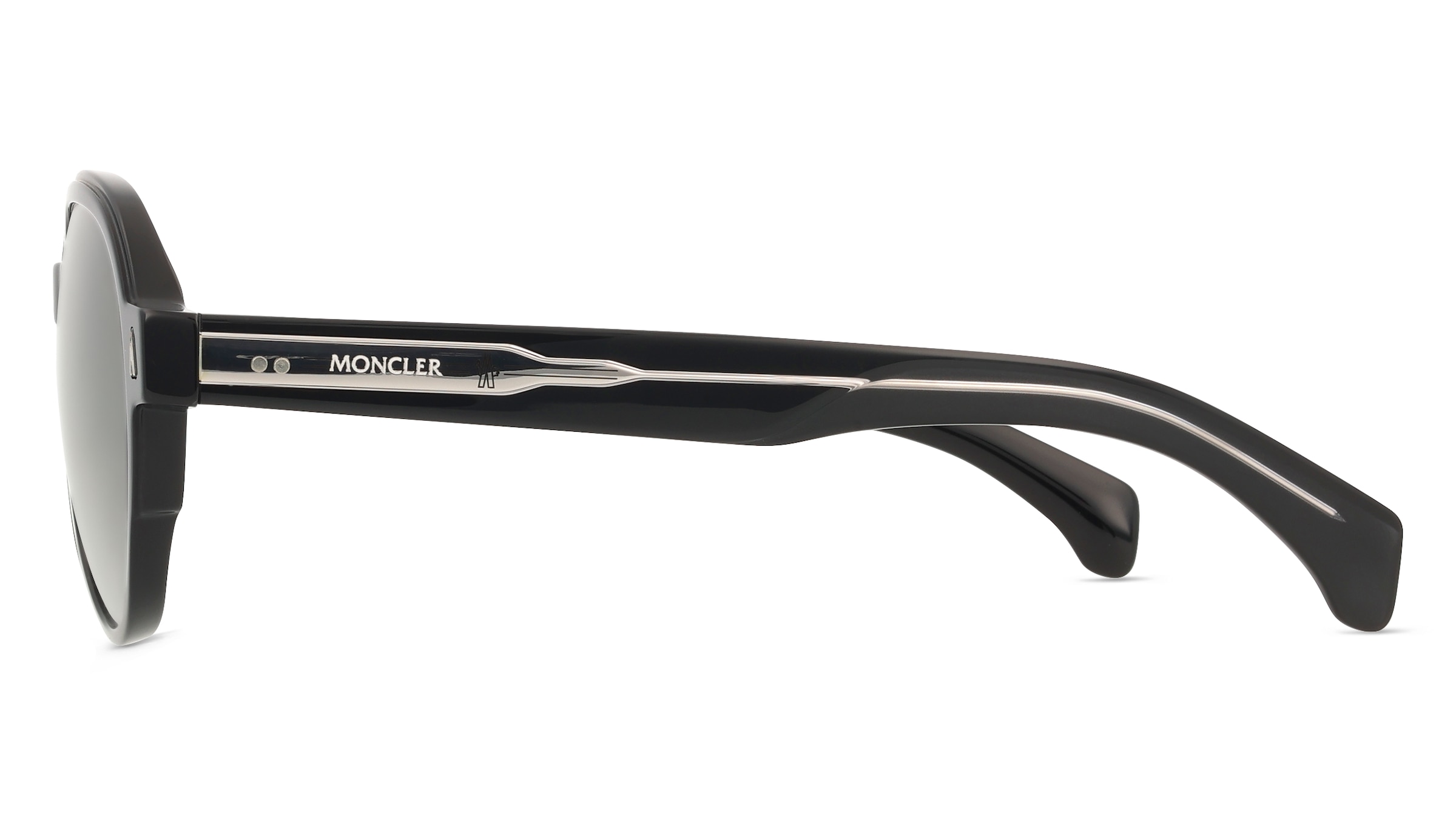 Thumbnail - Moncler ME6005 SWANSPAN Unisex-Sonnenbrille Vollrand Pilot Acetat-Gestell, schwarz