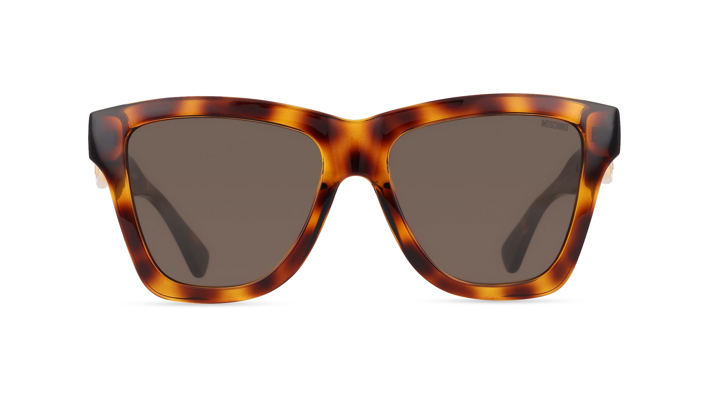 Moschino 131/S Damen-Sonnenbrille Vollrand Butterfly Kunststoff-Gestell, braun