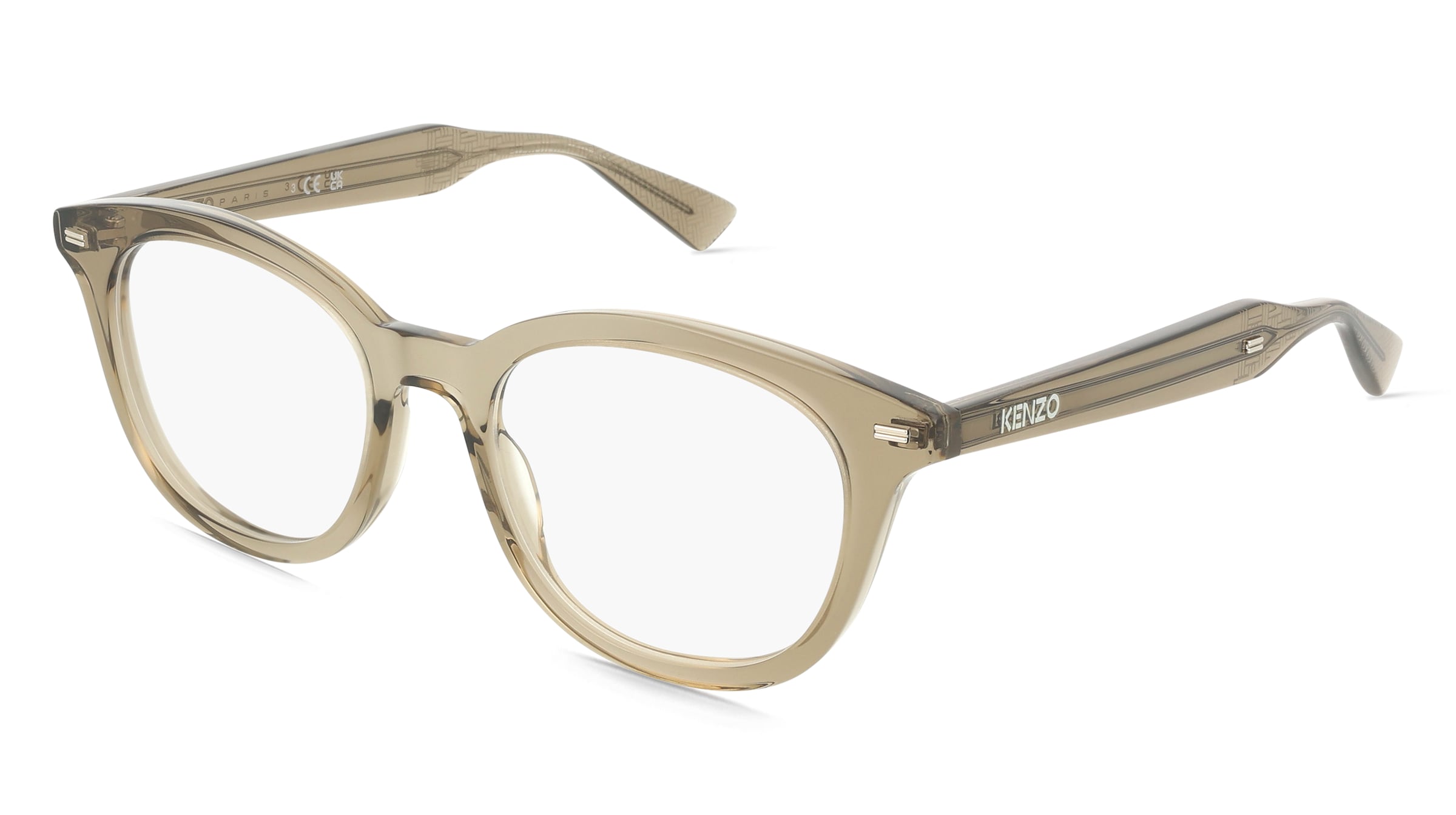 Kenzo KZ50230I WEAVE Unisex-Brille inkl. Gläser Vollrand Geometrisch Acetat-Gestell 50/19/145, Blau