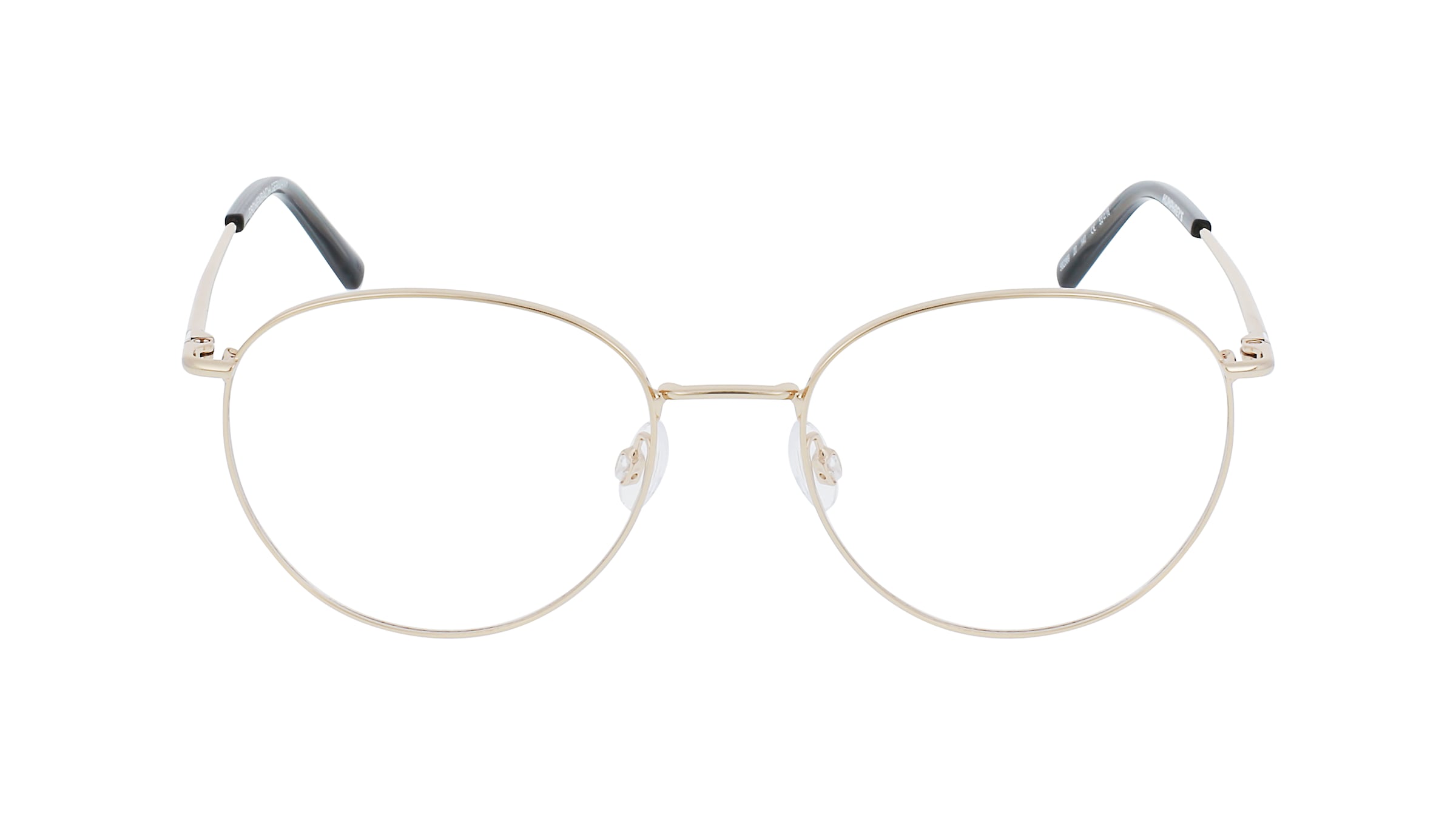 Humphrey’s eyewear 582369 Damen-Brille inkl. Gläser Vollrand Rund Metall-Gestell 53mm/18mm/140mm, Gold