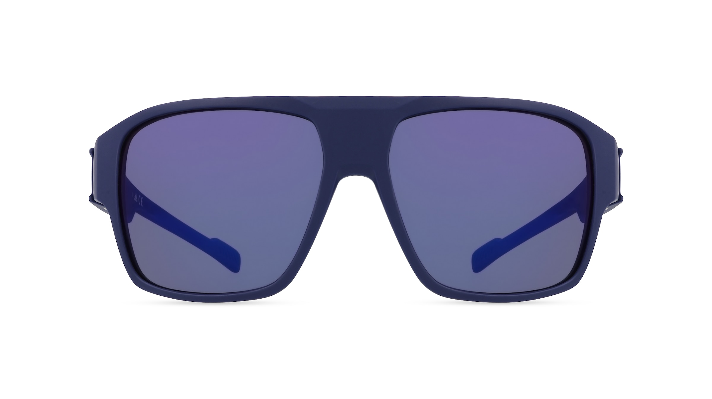 Adidas SP0046 Herren-Sonnenbrille Vollrand Eckig Kunststoff-Gestell, blau