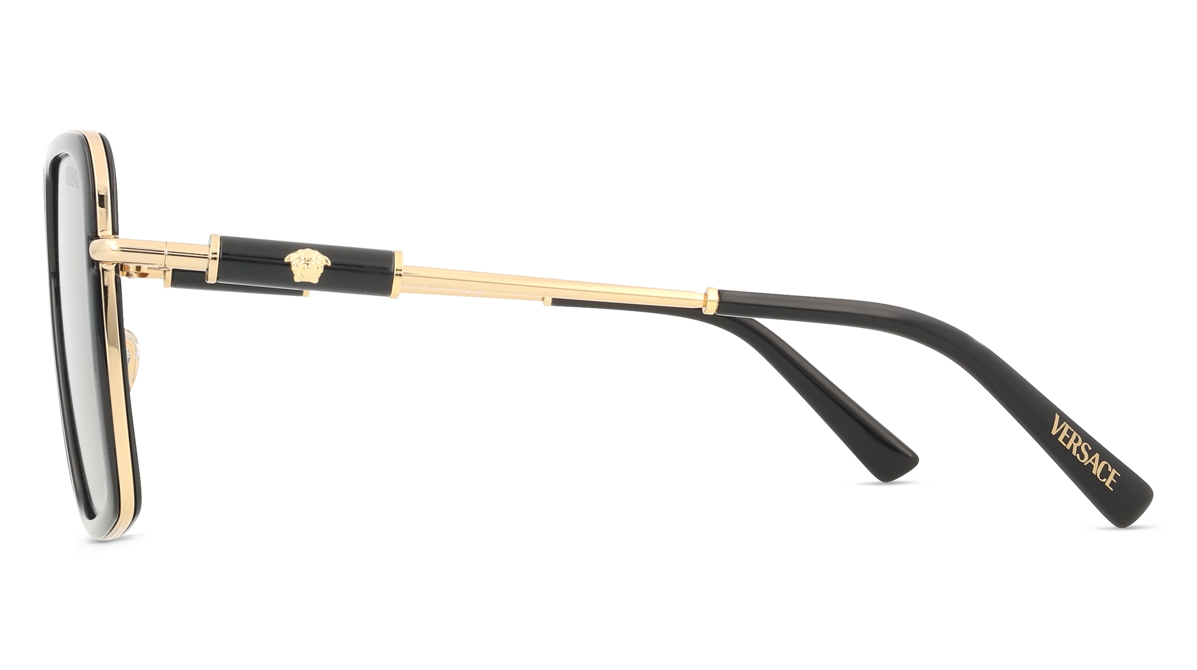 Thumbnail - Versace VE2261 Damen-Sonnenbrille Vollrand Quadratisch Metall-Gestell, Schwarz