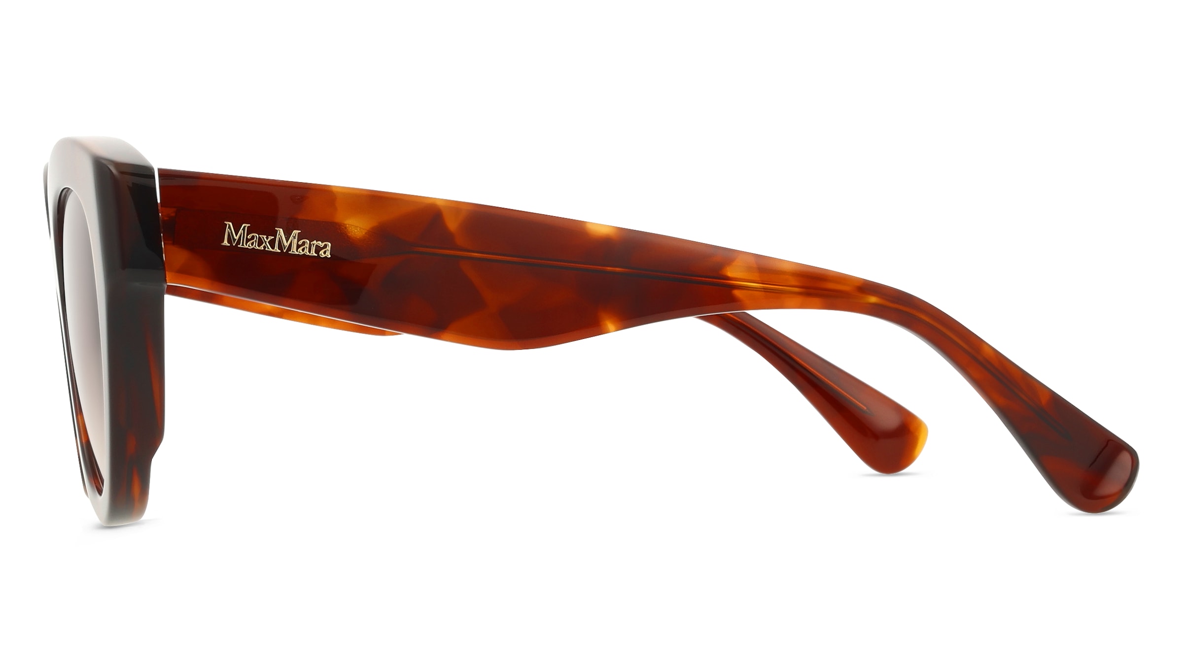 Thumbnail - Max Mara MM0077 Unisex-Sonnenbrille Vollrand Cat Eye Acetat-Gestell, gelb