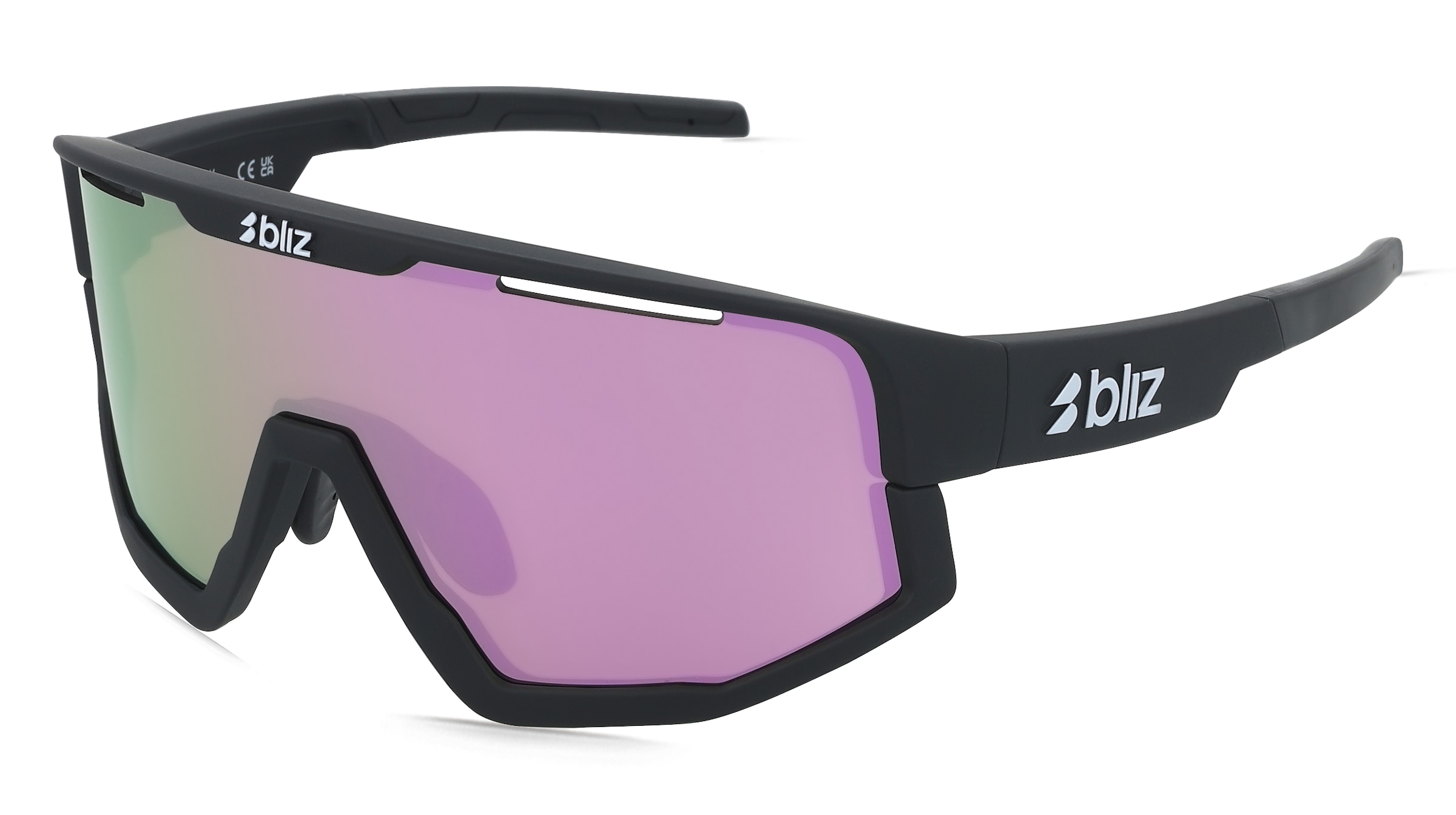 Bliz ZB7013 FUSION SMALL Unisex-Sonnenbrille Randlos Geometrisch Kunststoff-Gestell, schwarz