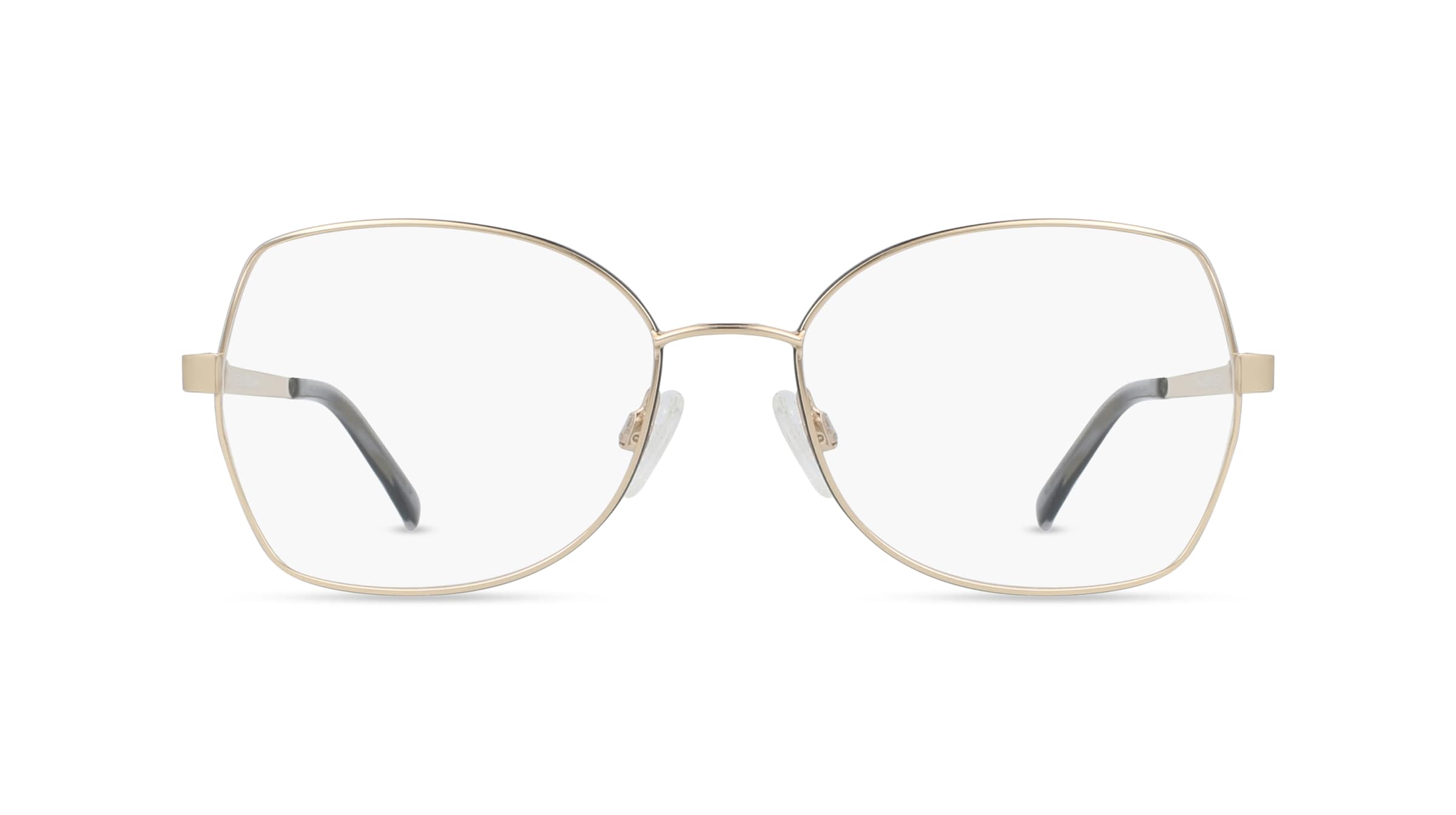 Fielmann OU 014 FLEX CL Damen-Brille inkl. Gläser Vollrand Butterfly Edelstahl-Gestell 53mm/16mm/130mm, gold