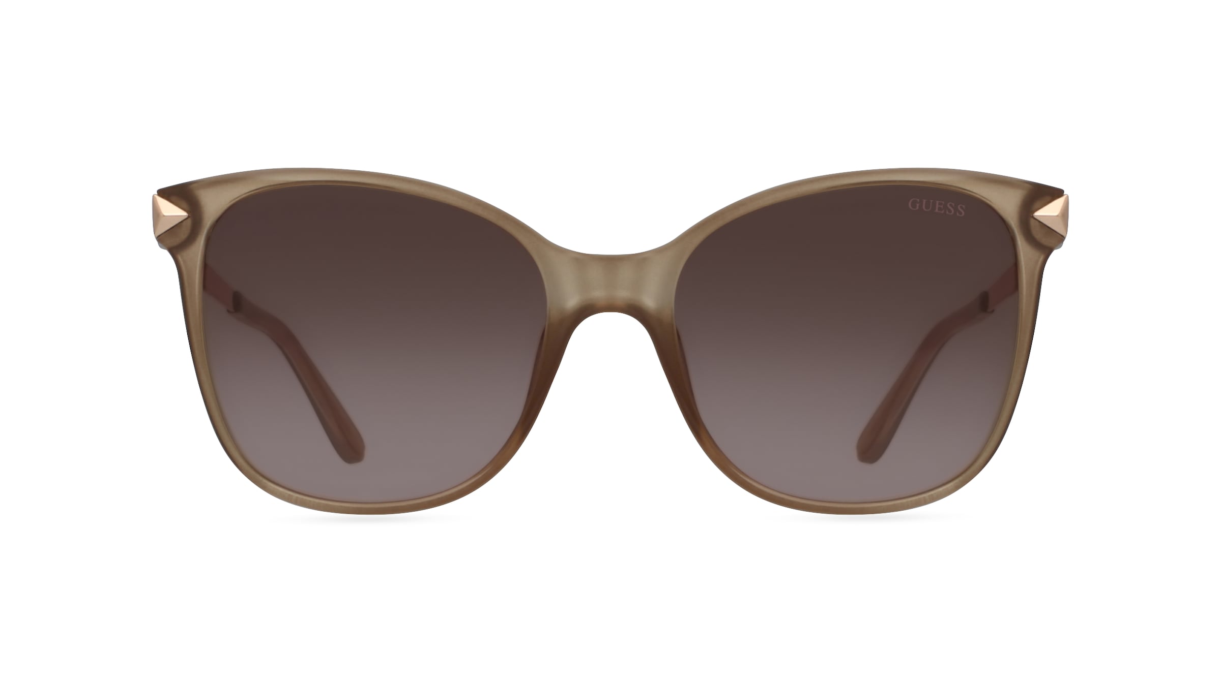 Guess GU7657 Unisex-Sonnenbrille Vollrand Eckig Kunststoff-Gestell, Beige