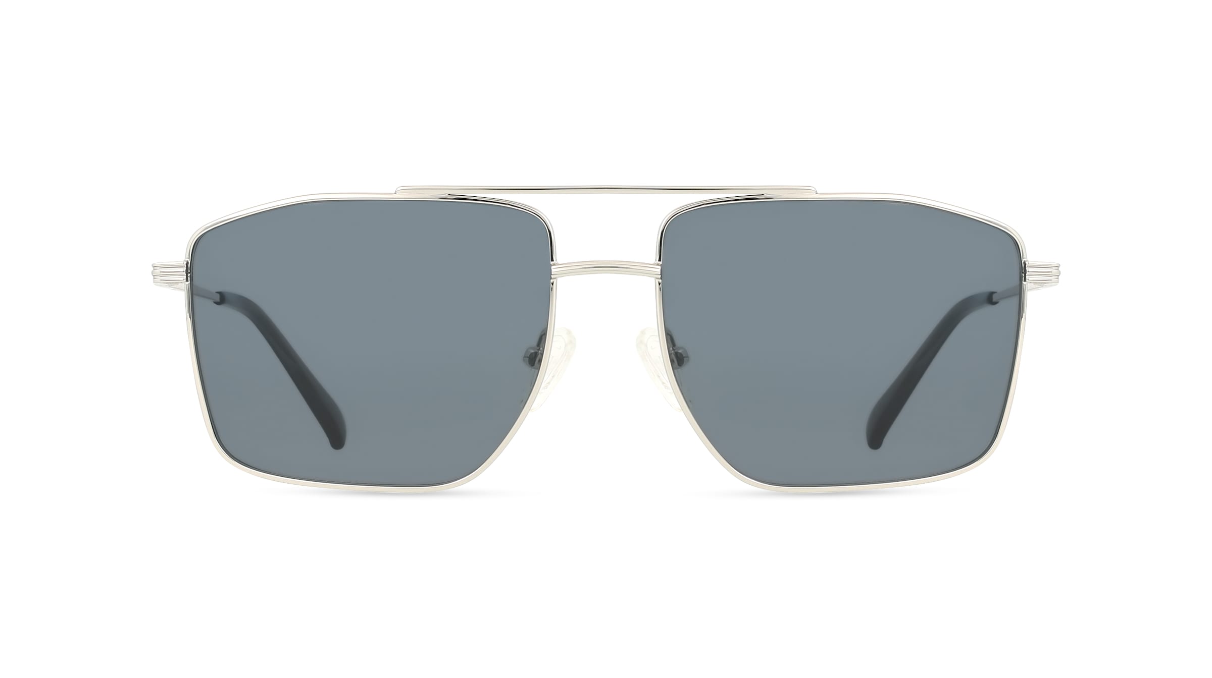 Fielmann BD 583 SUN FA BRIAN Herren-Sonnenbrille Vollrand Eckig Edelstahl-Gestell, silber
