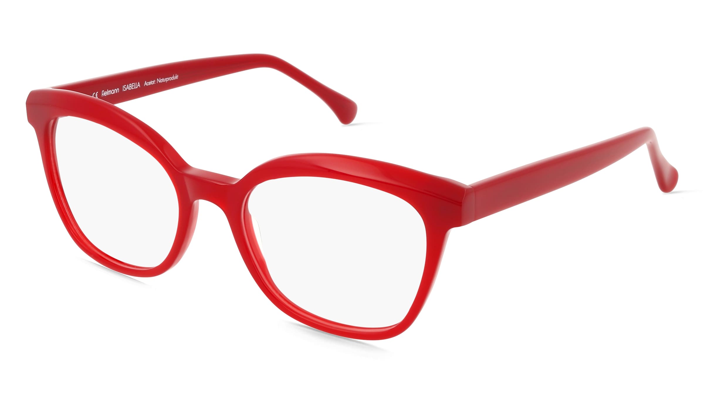 Fielmann MC 637 FA ISABELLA Damen-Brille inkl. Gläser Vollrand Butterfly Acetat-Gestell 52/19/145, Rot