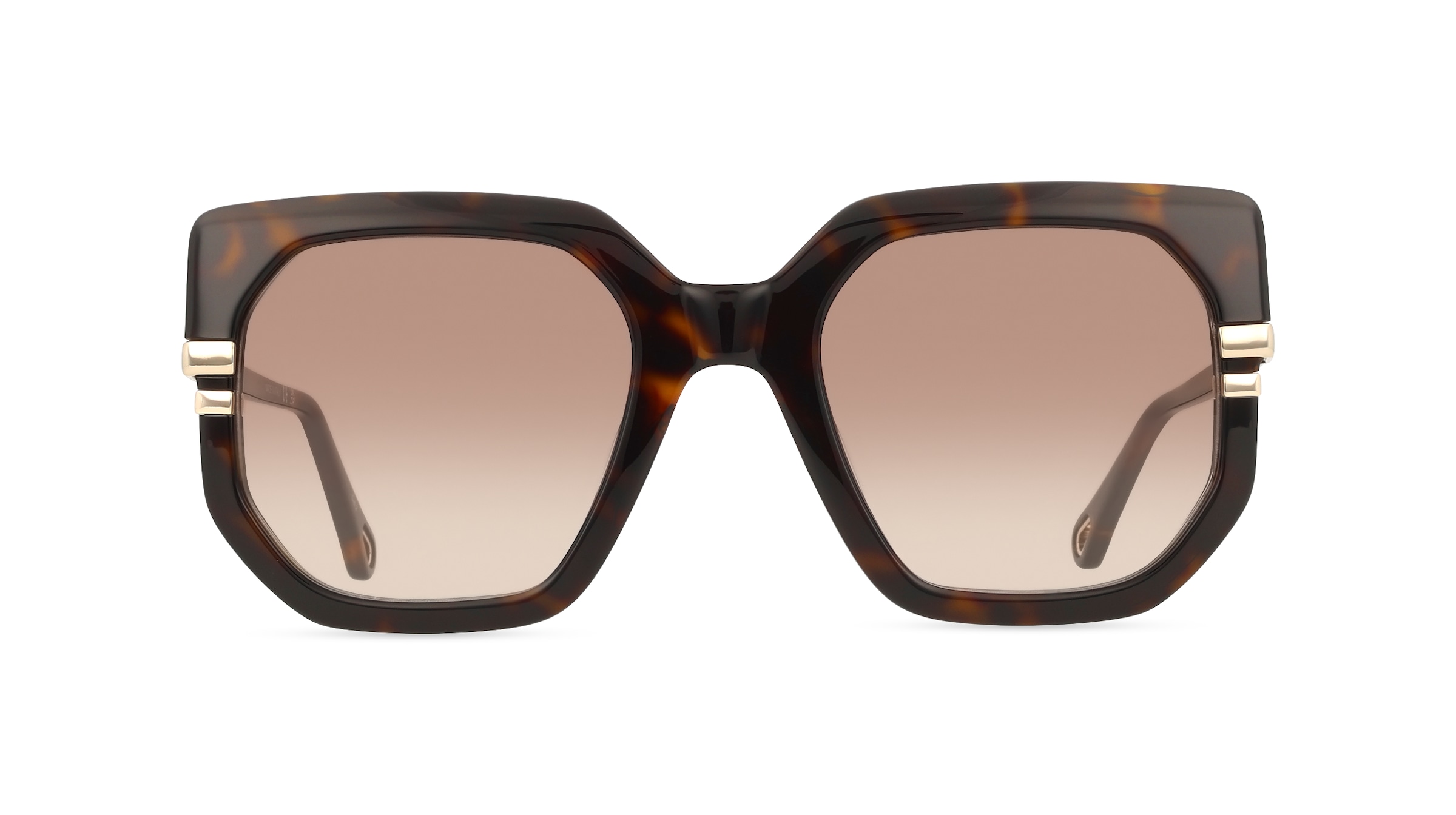 Chloé CH0240S Damen-Sonnenbrille Vollrand Butterfly Recycled Acetat-Gestell, braun