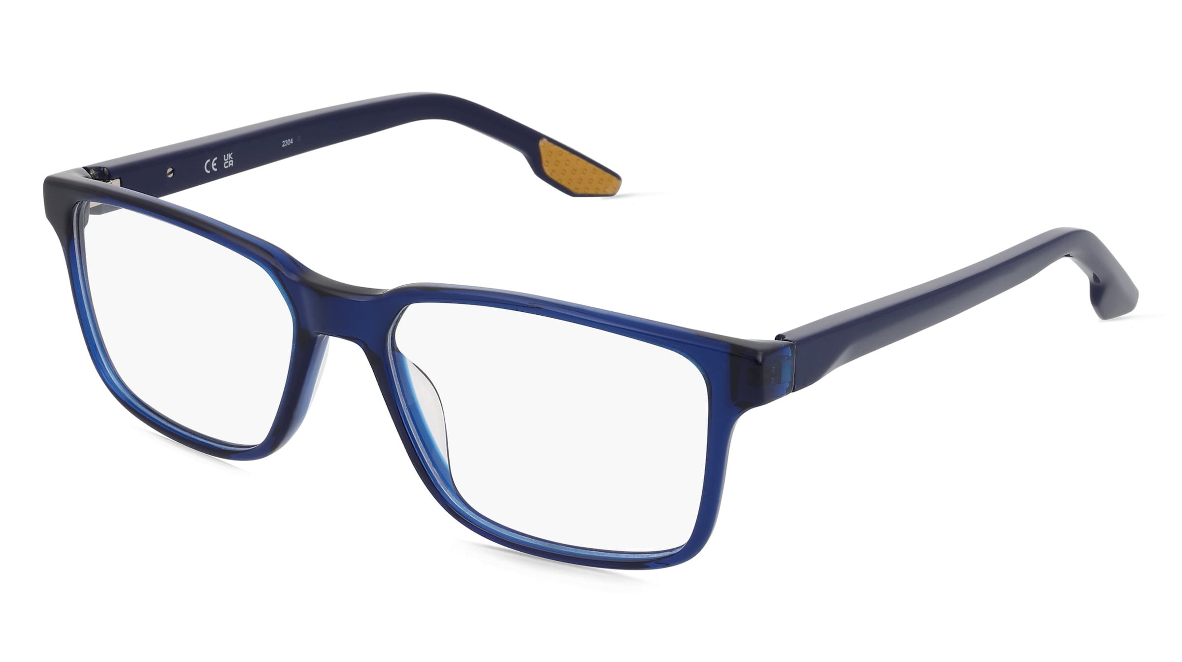 Nike 7160 Unisex-Brille inkl. Gläser Vollrand Quadratisch Kunststoff-Gestell 55/17/145, Blau