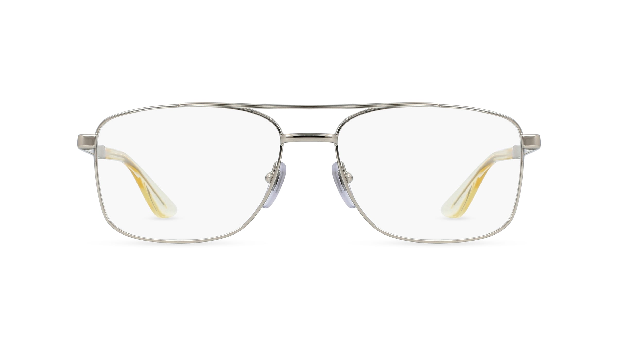 Gucci GG 0986O Herren-Brille inkl. Gläser Vollrand Eckig Metall-Gestell 56mm/16mm/150mm, silber