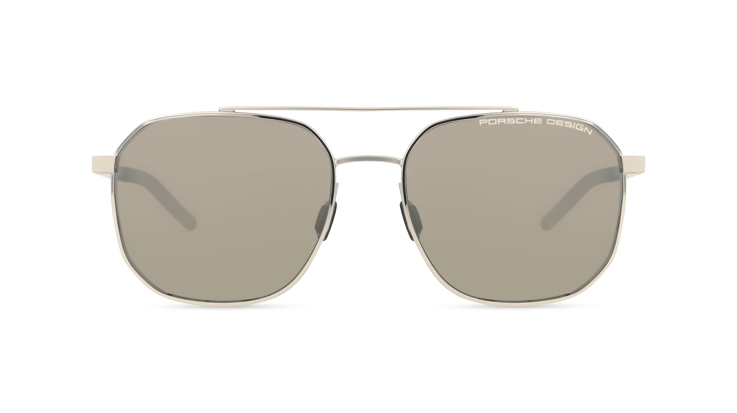 Porsche Design P8988 Herren-Sonnenbrille Vollrand Pilot Metall-Gestell, silber