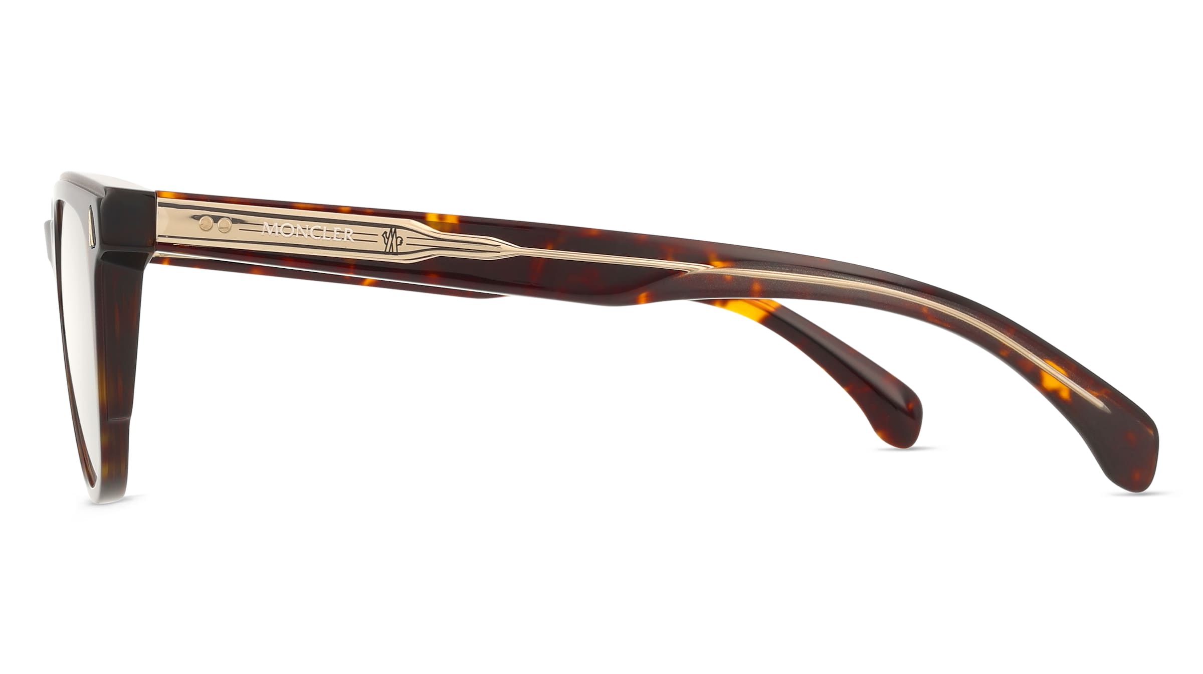 Thumbnail - Moncler ME2002 Unisex-Brille inkl. Gläser Vollrand Eckig Bio-Acetat-Gestell 52mm/19mm/145mm, Braun