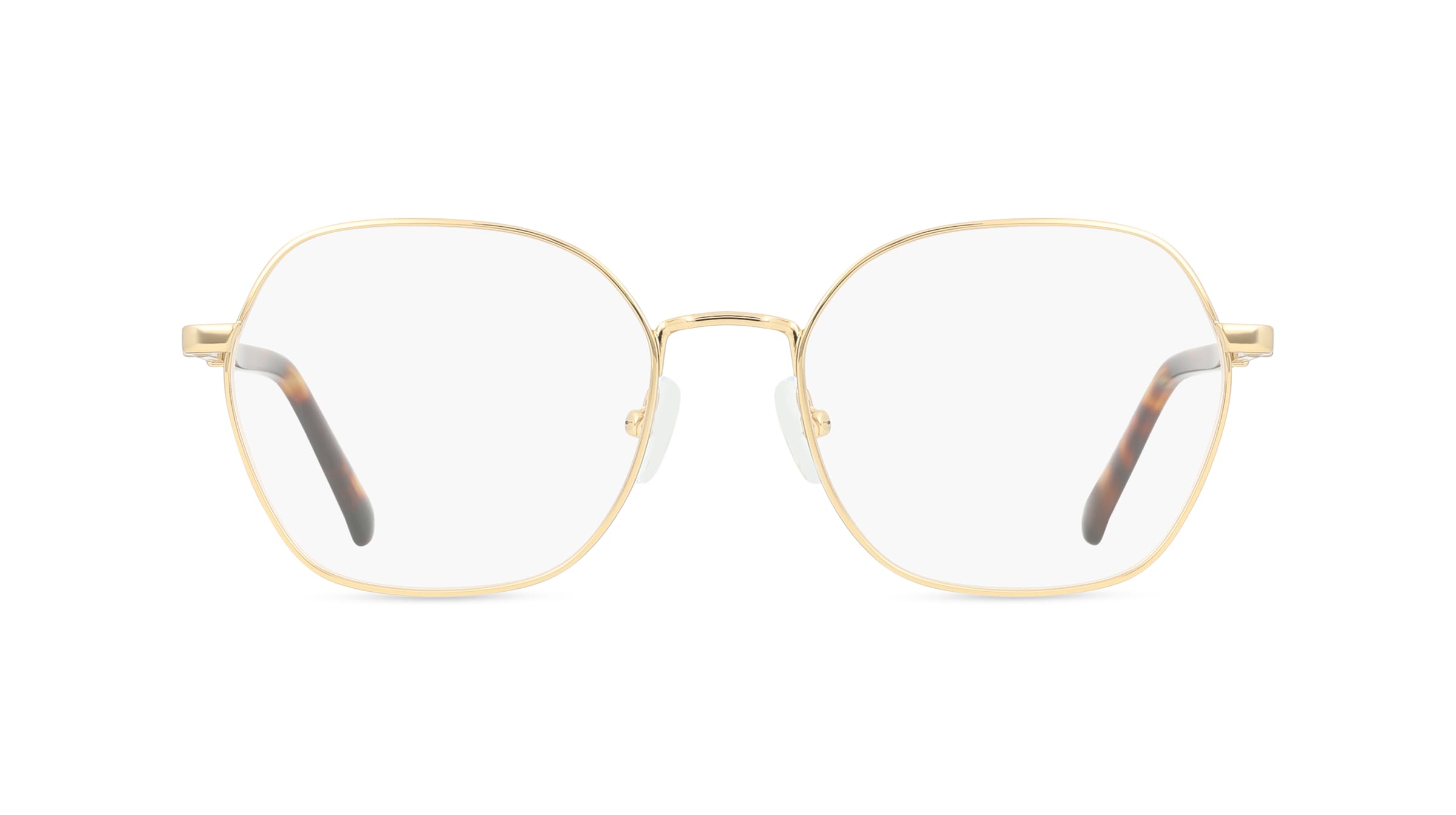 Fielmann BE 032 FA Damen-Brille inkl. Gläser Vollrand Mehreckig Edelstahl-Gestell 53mm/18mm/145mm, Gold