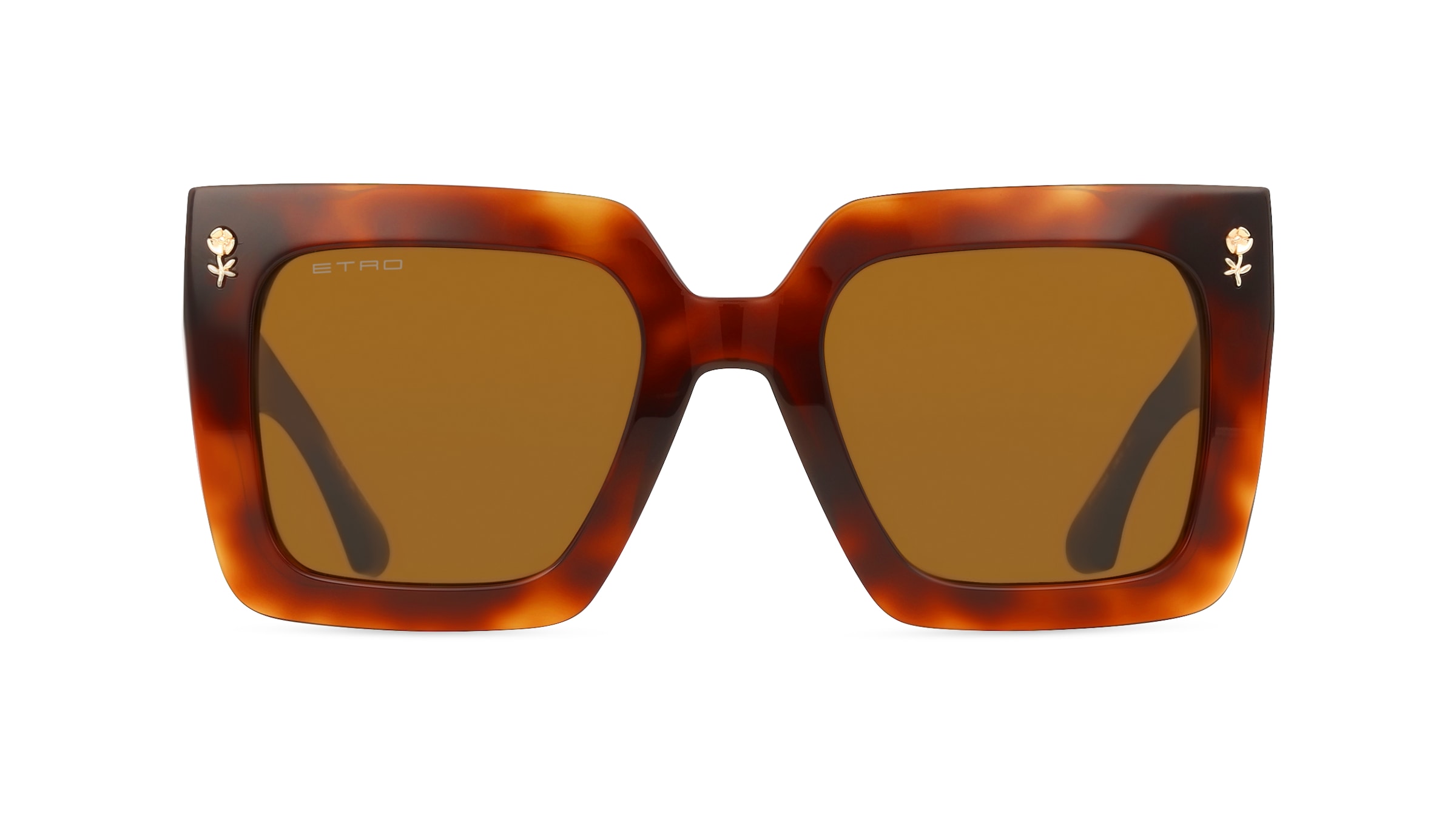 Etro 0089/S Damen-Sonnenbrille Vollrand Eckig Acetat-Gestell, braun