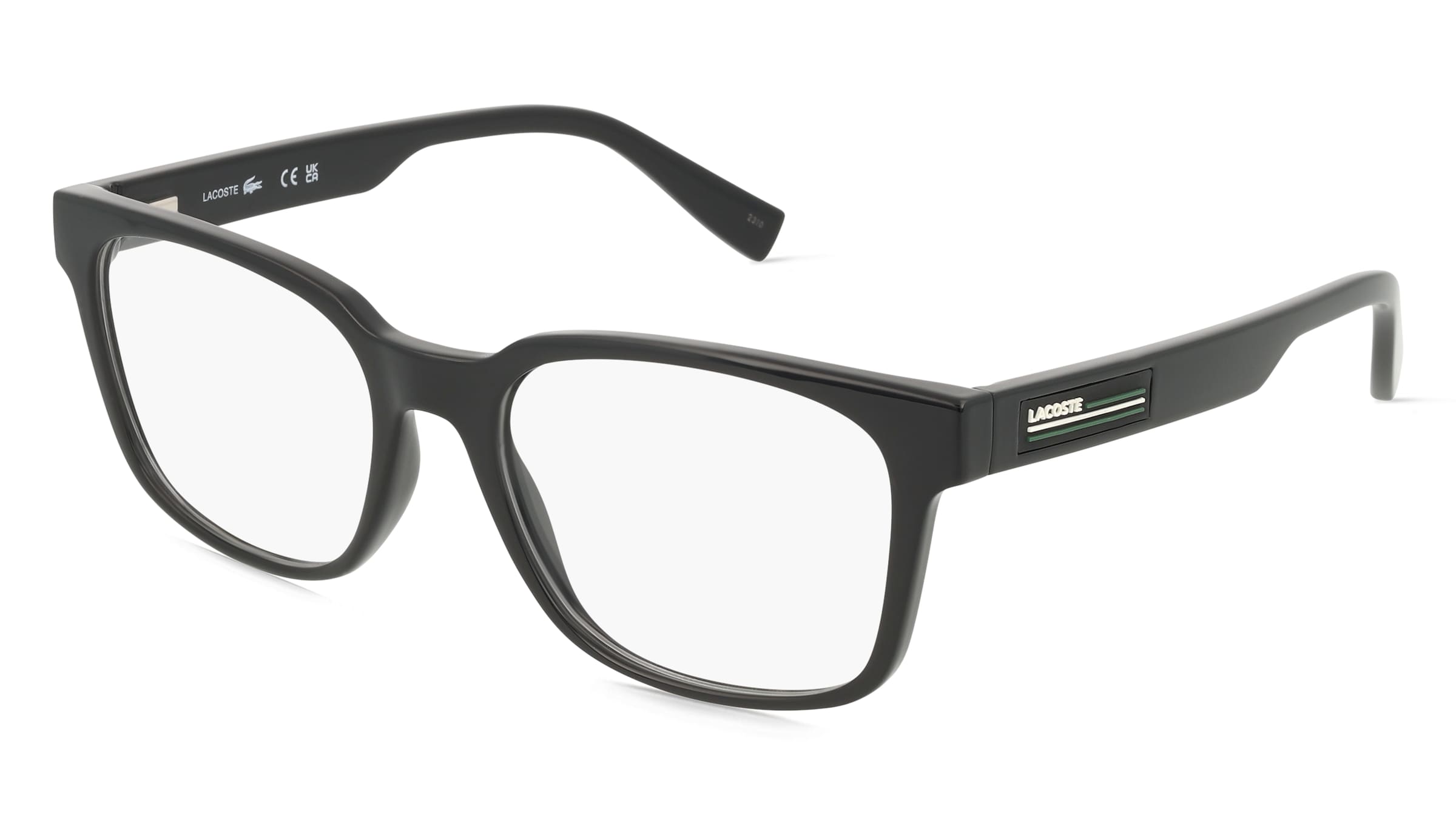 Lacoste L2947 Unisex-Brille inkl. Gläser Vollrand Quadratisch Propionat-Gestell 54/18/145, Schwarz