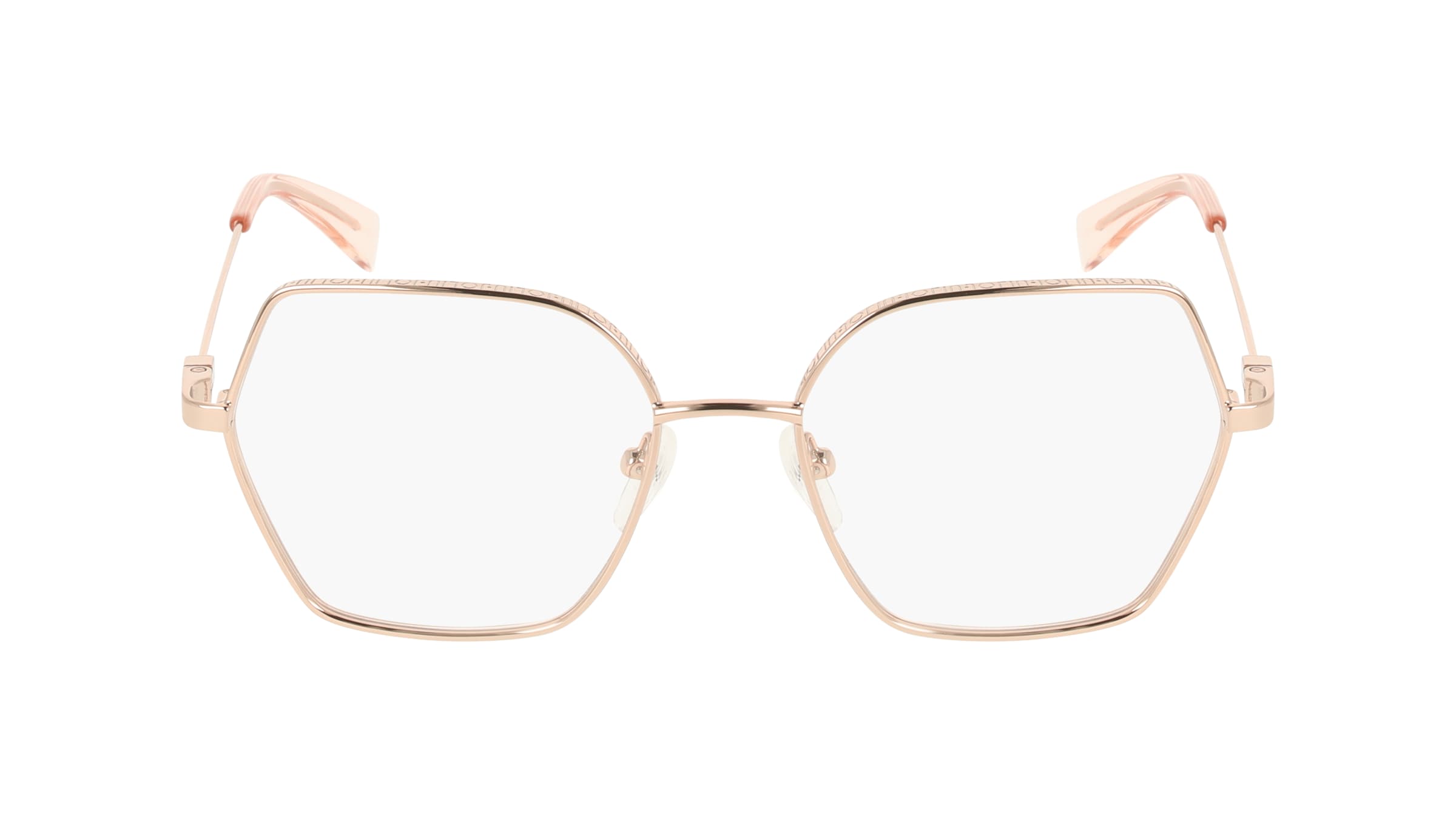 Liu Jo LJ2182 Damen-Brille inkl. Gläser Vollrand Eckig Metall-Gestell 52/17/140, pink