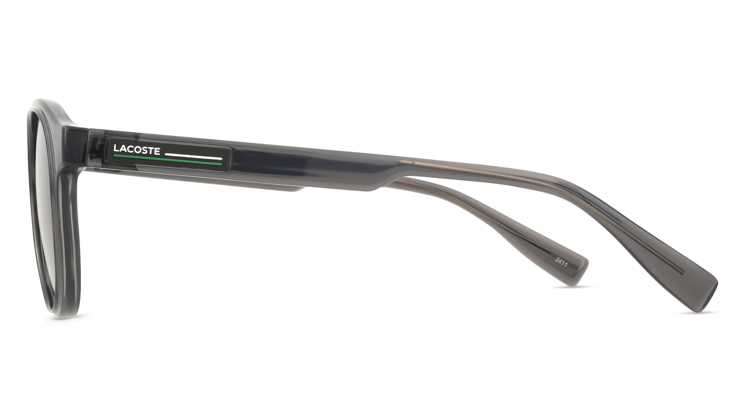 Thumbnail - Lacoste L6055S Unisex-Sonnenbrille Vollrand Eckig Kunststoff-Gestell, grau