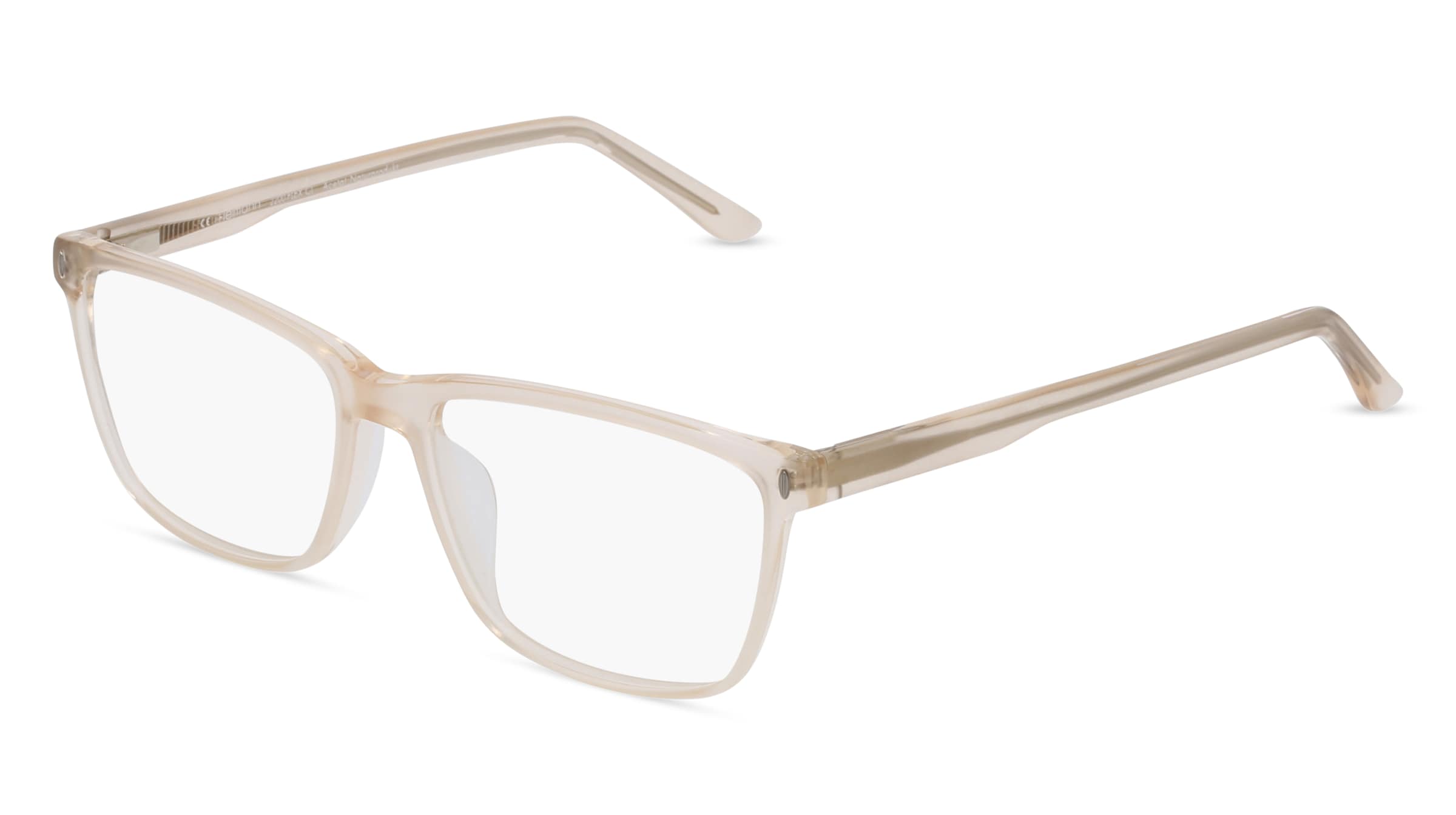 Fielmann 2200 FLEX CL Damen-Brille inkl. Gläser Vollrand Quadratisch Acetat-Gestell 54/16/140, Beige
