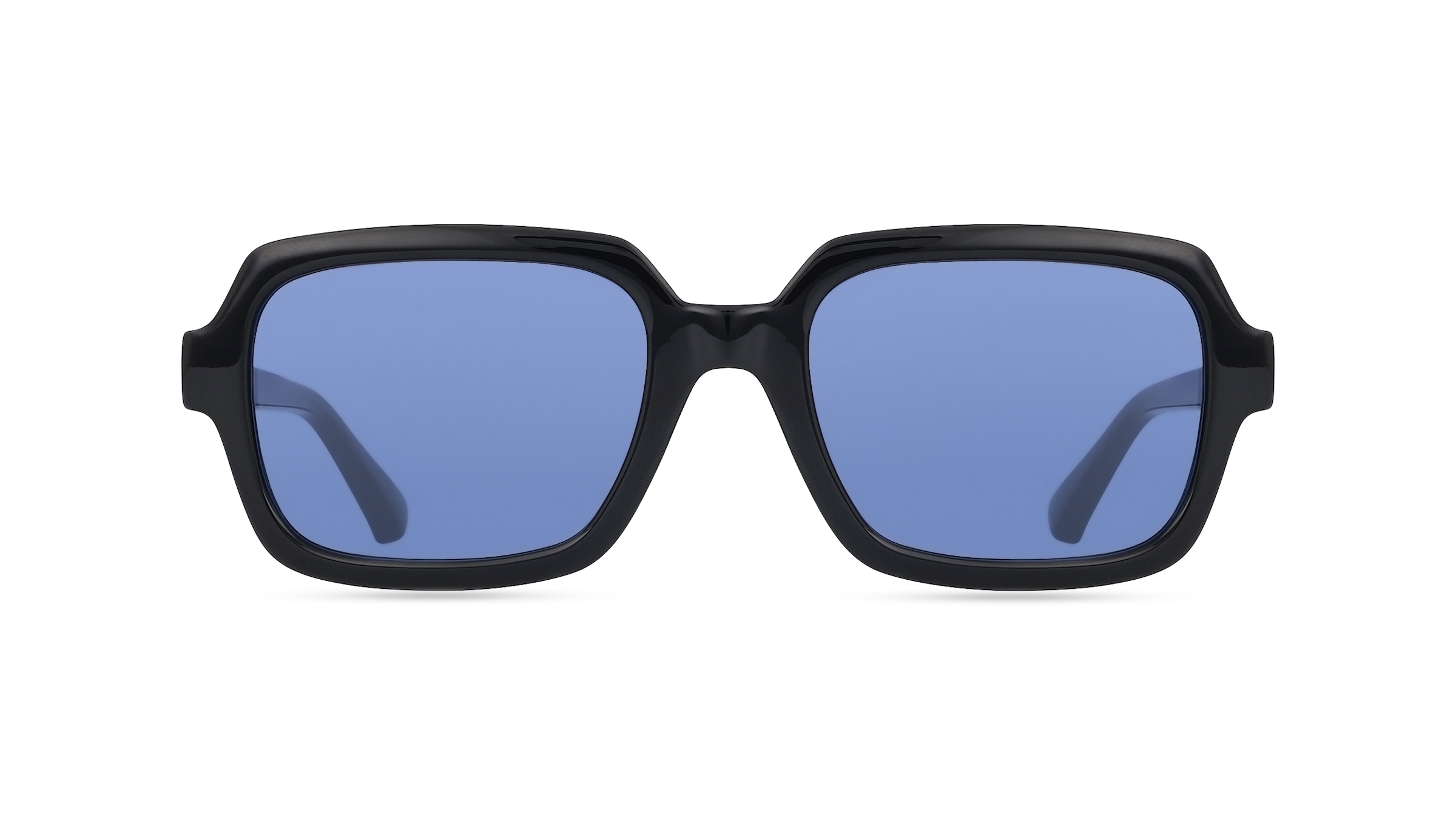 Fielmann OU 030 SUN FA Unisex-Sonnenbrille Vollrand Eckig Acetat-Gestell, Schwarz