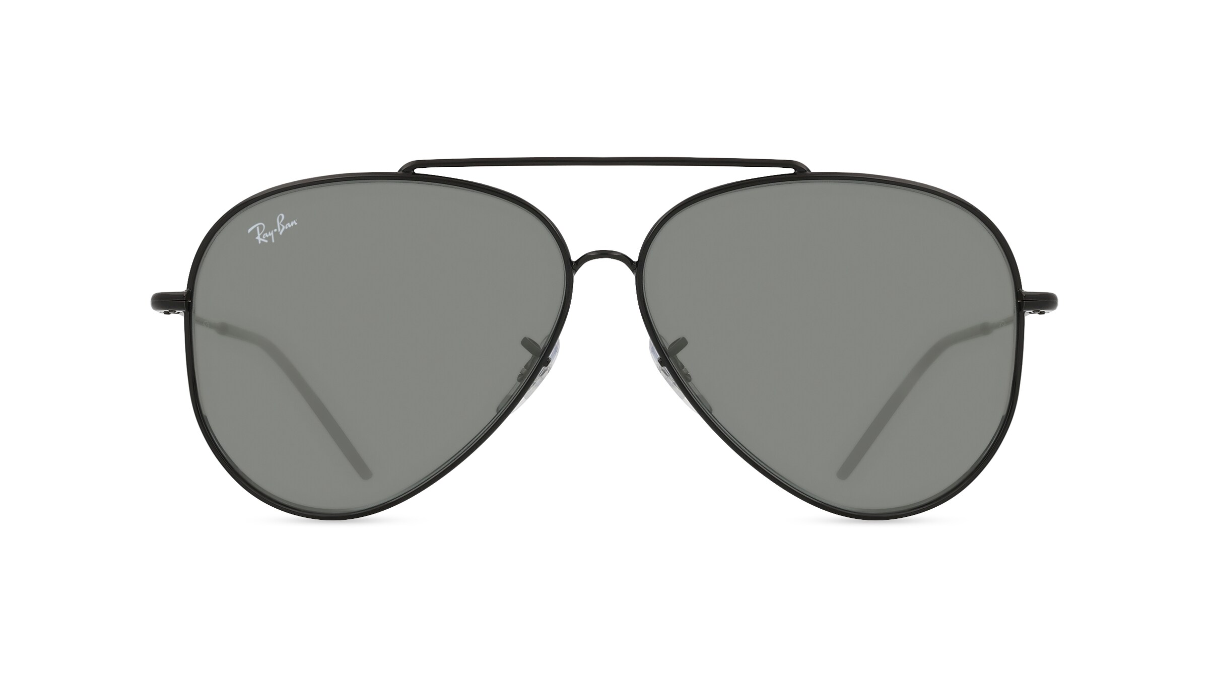 Ray-Ban RBR0101S AVIATOR REVERSE Unisex-Sonnenbrille Vollrand Pilot Metall-Gestell, schwarz